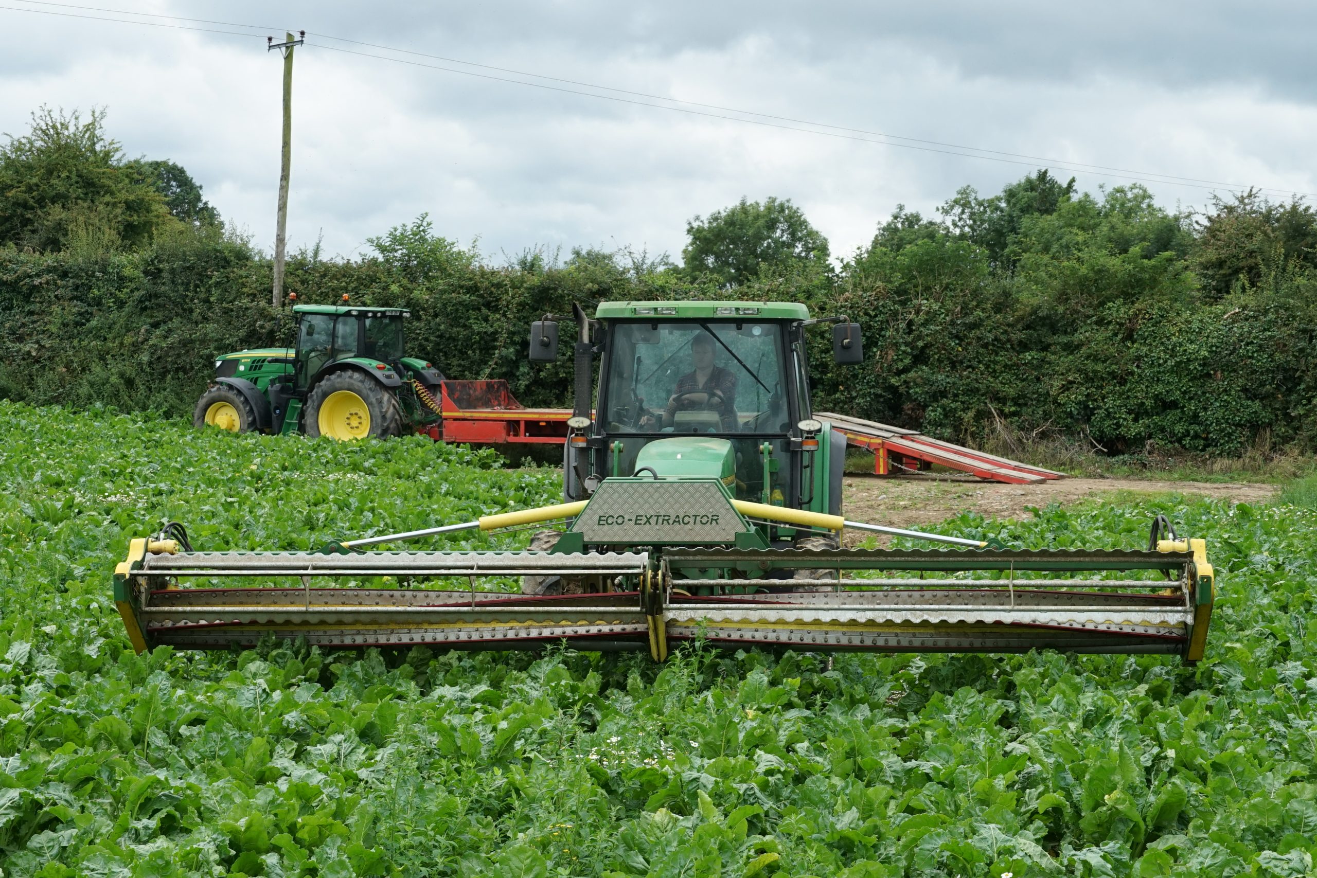 Ready to go, the Eco-Extractor has a working width of 6m