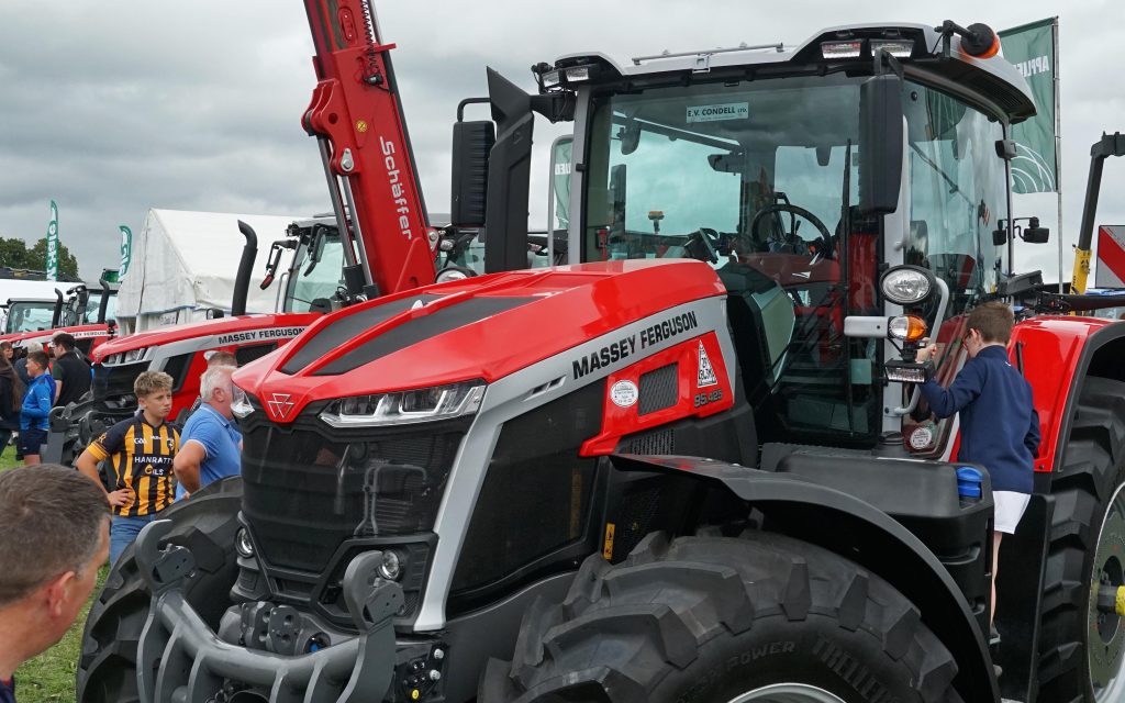 The accolade for the biggest tractor at the show this year went to E.V. Condell Ltd, which was showing the first Massey Ferguson 9S.425 to arrive in Ireland