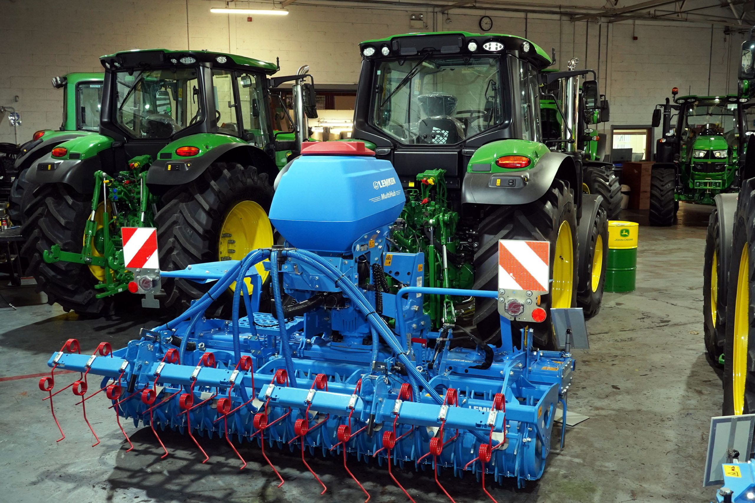 Lemken are a popular brand at Geary's and are continually developing new implements such as this seeder.