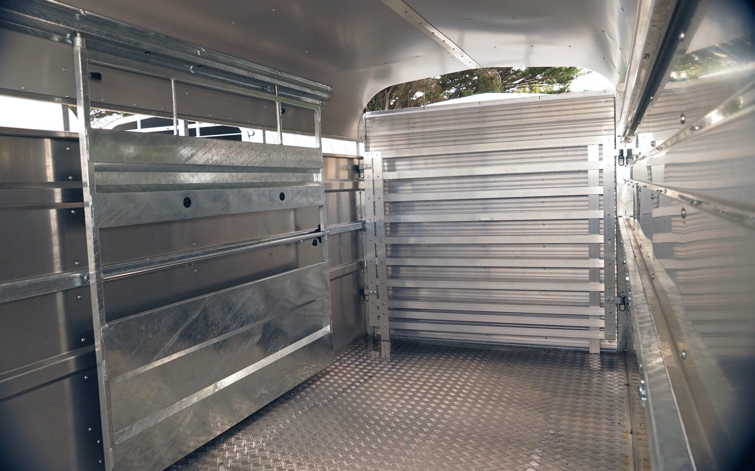 Nugent's patented suspension adds to the comfort and safety of its stock trailers