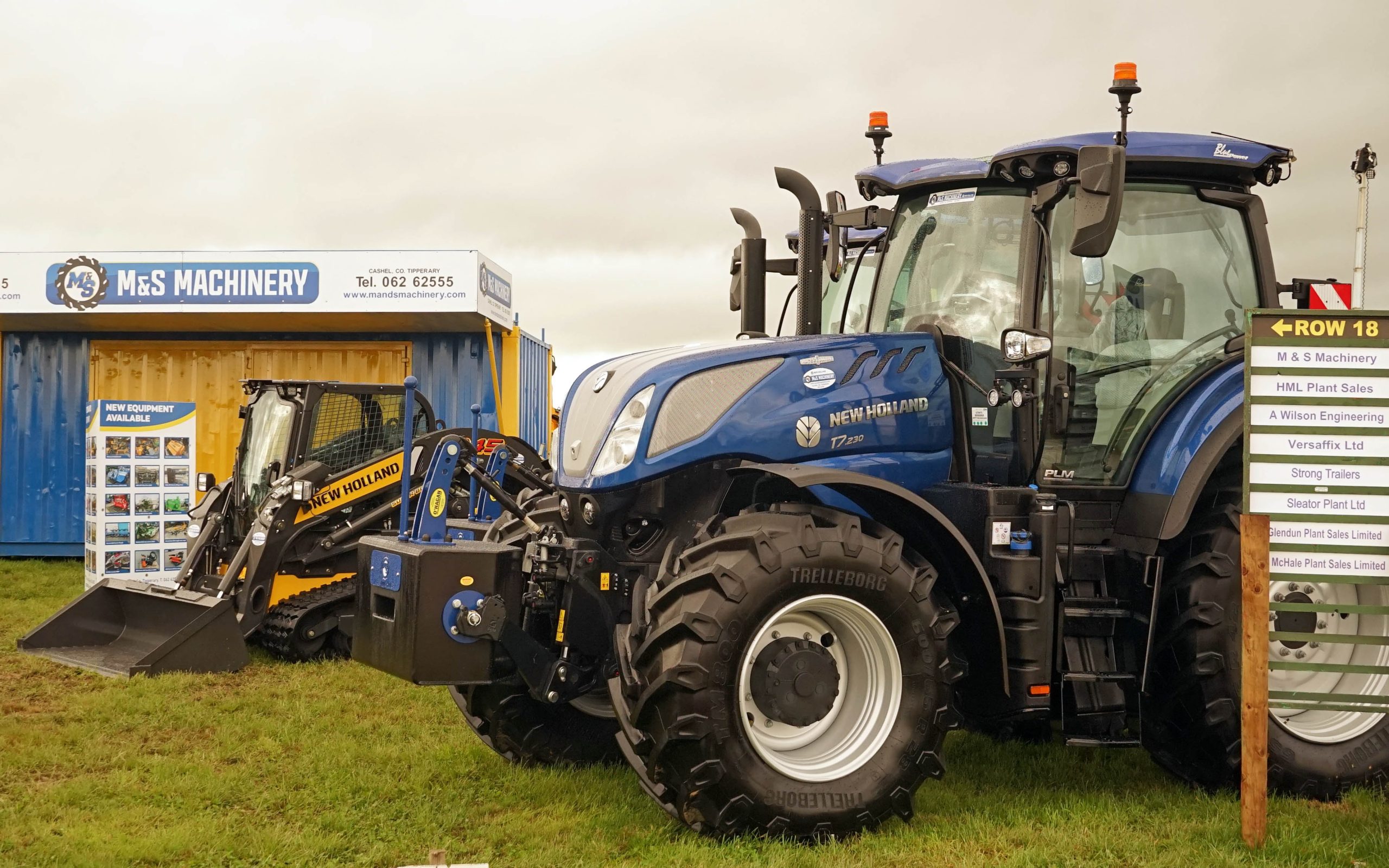 New Holland had its Cashel based dealer, M&S machinery promoting the brand.