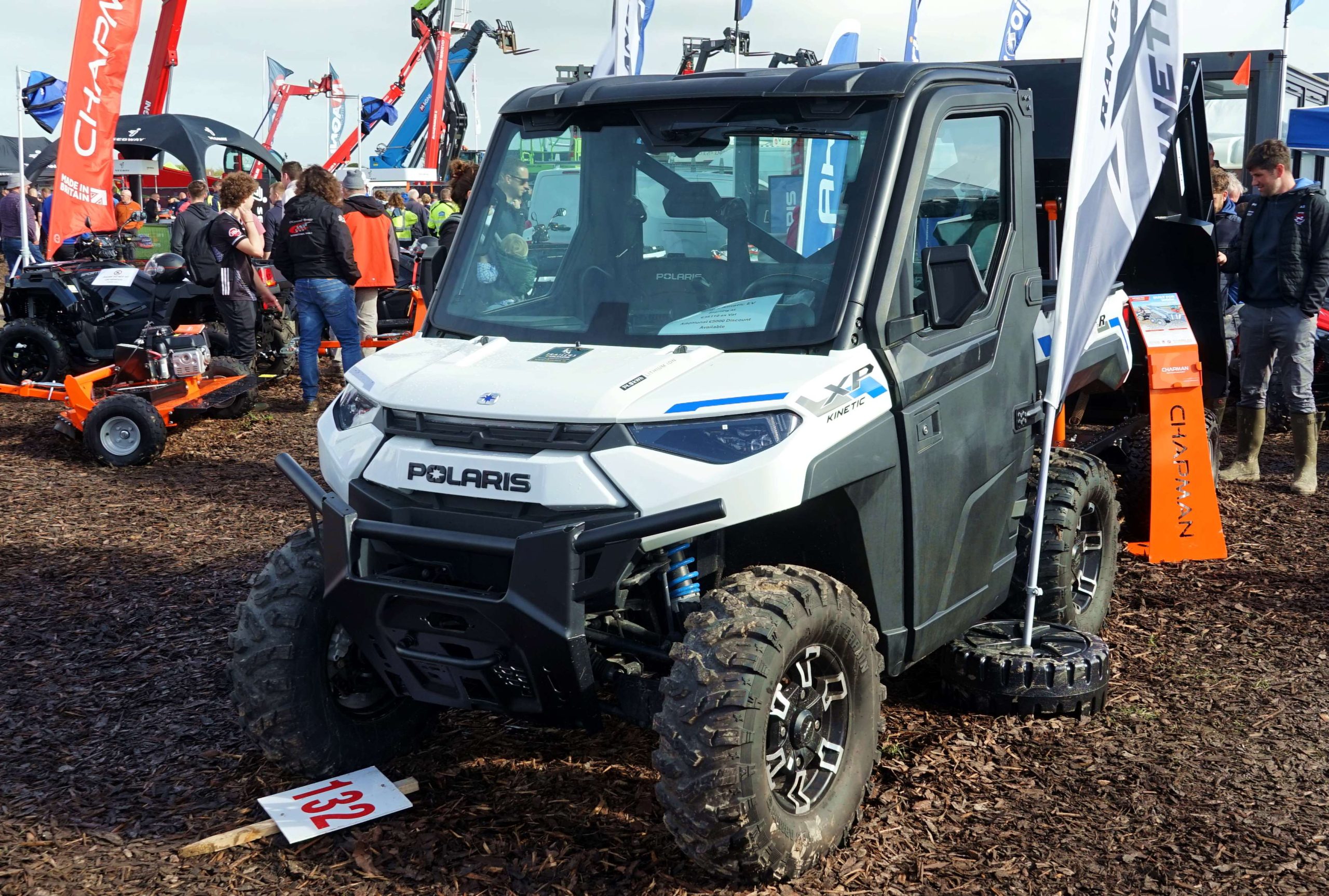 The electric Polaris is said to offer excellent pulling power thanks to the torque of electric motors