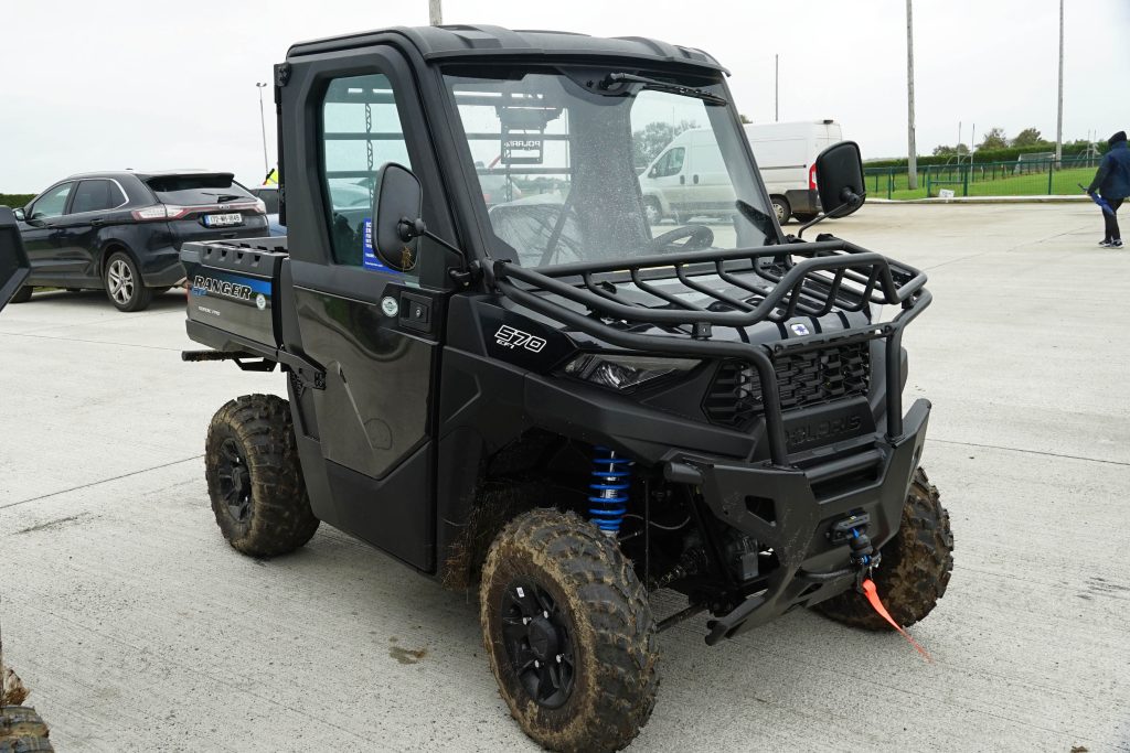 The smaller-framed UTVs have a 570cc engine and run on 25-inch tyres