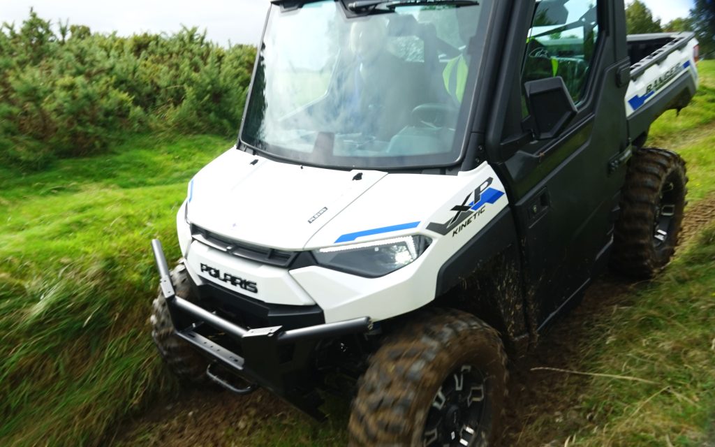 The battery-powered version is powered through the same transmission as the ICE variants