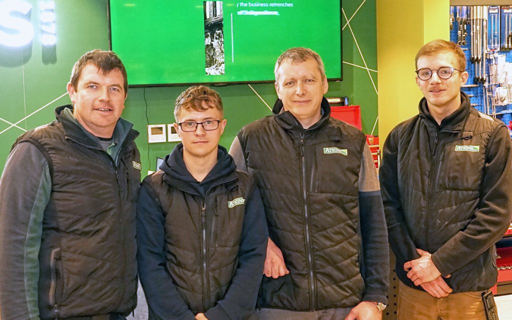 At the Atkins Bandon site: (l-r) David Hodge, Keith Nyhan, David O Flynn, Florian Piedsnoir