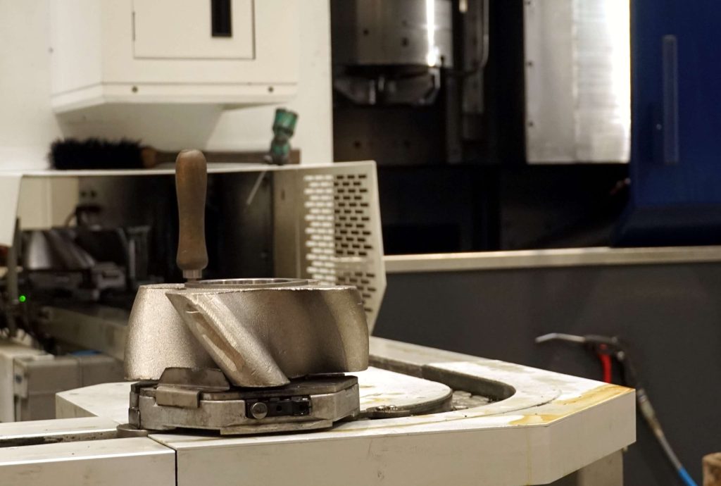 Automation is an essential part of the factory's operation, where components are produced in volume.