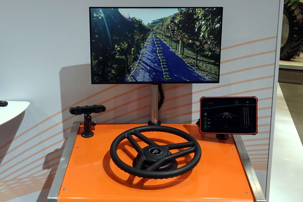Self-steering tractors relying on visual sensory systems are now being developed for production