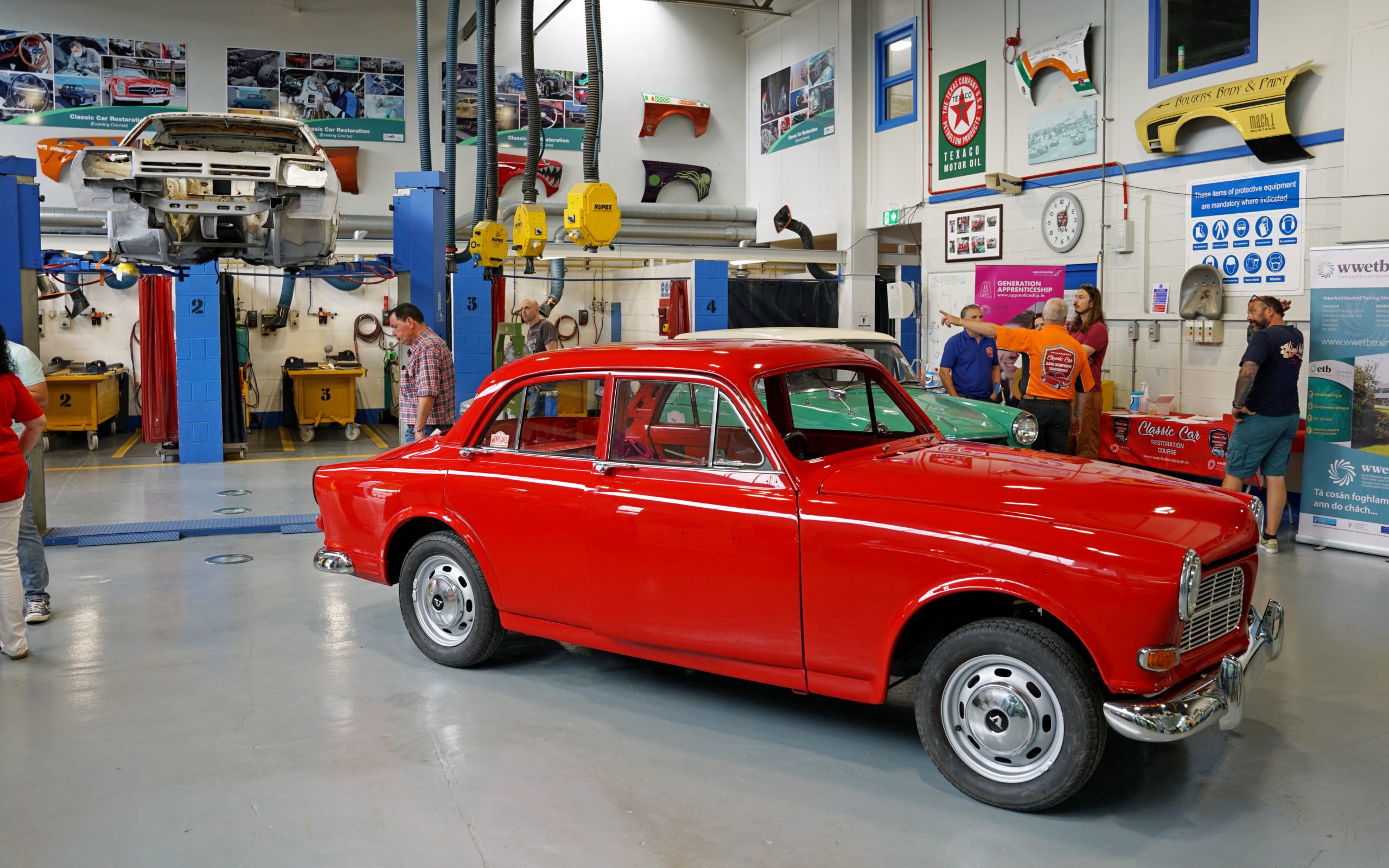 The restoration course is presented in an up-to-date workshop and work is completed to a very high standard