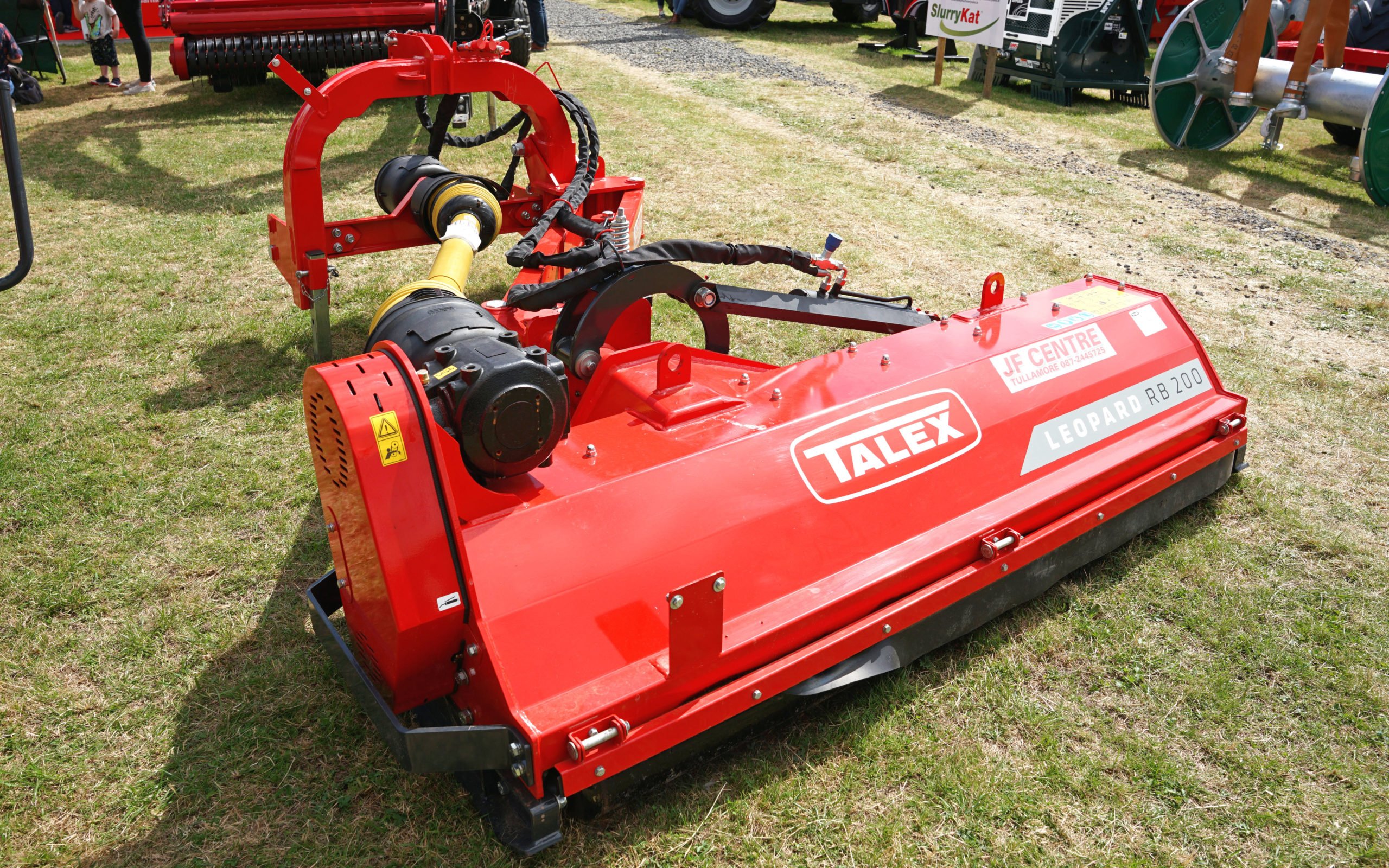 The Talex Leopard shredder has a split PTO shaft to ensure it can't hit the A-frame