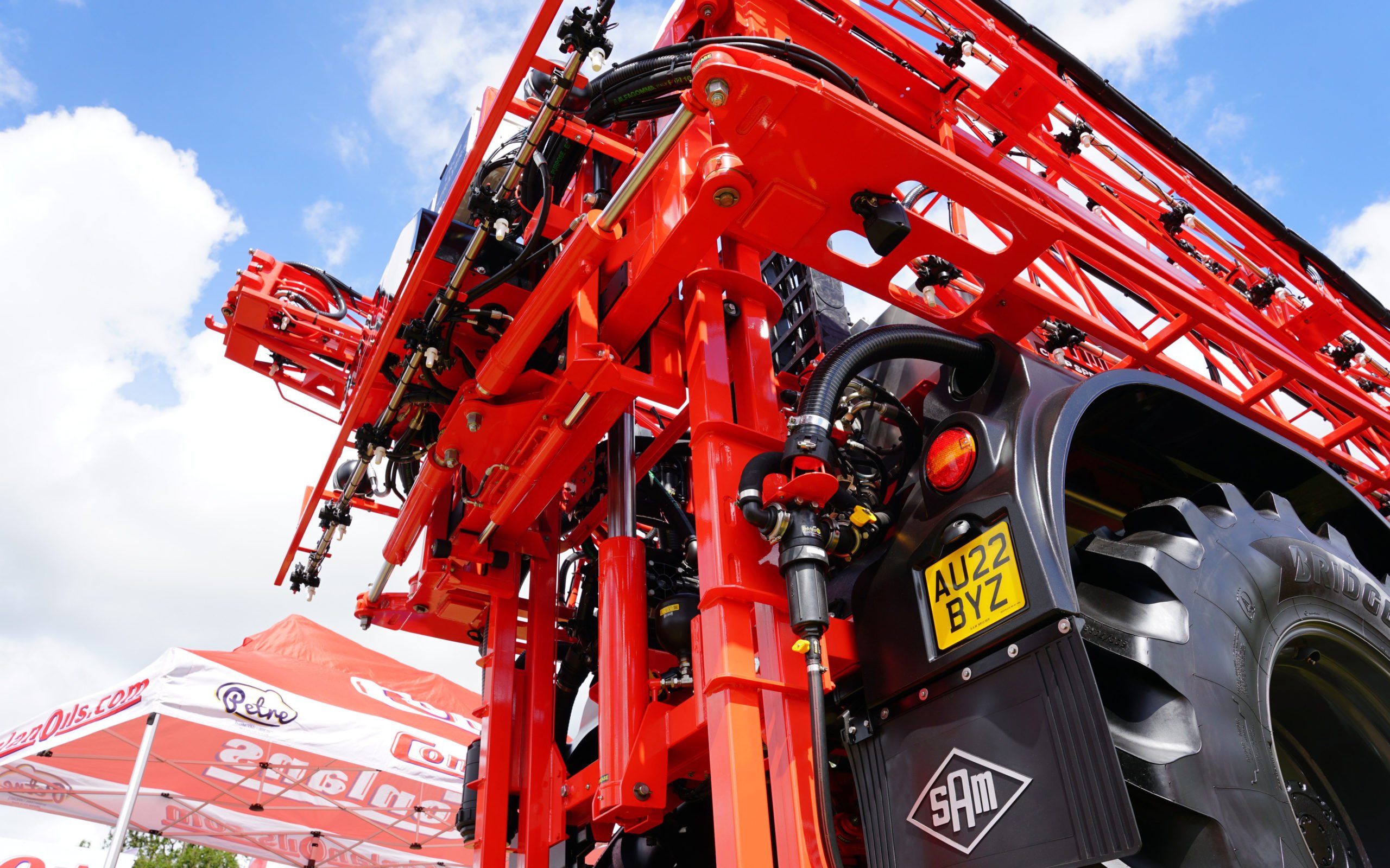The rear frame is neatly engineered and packaged.