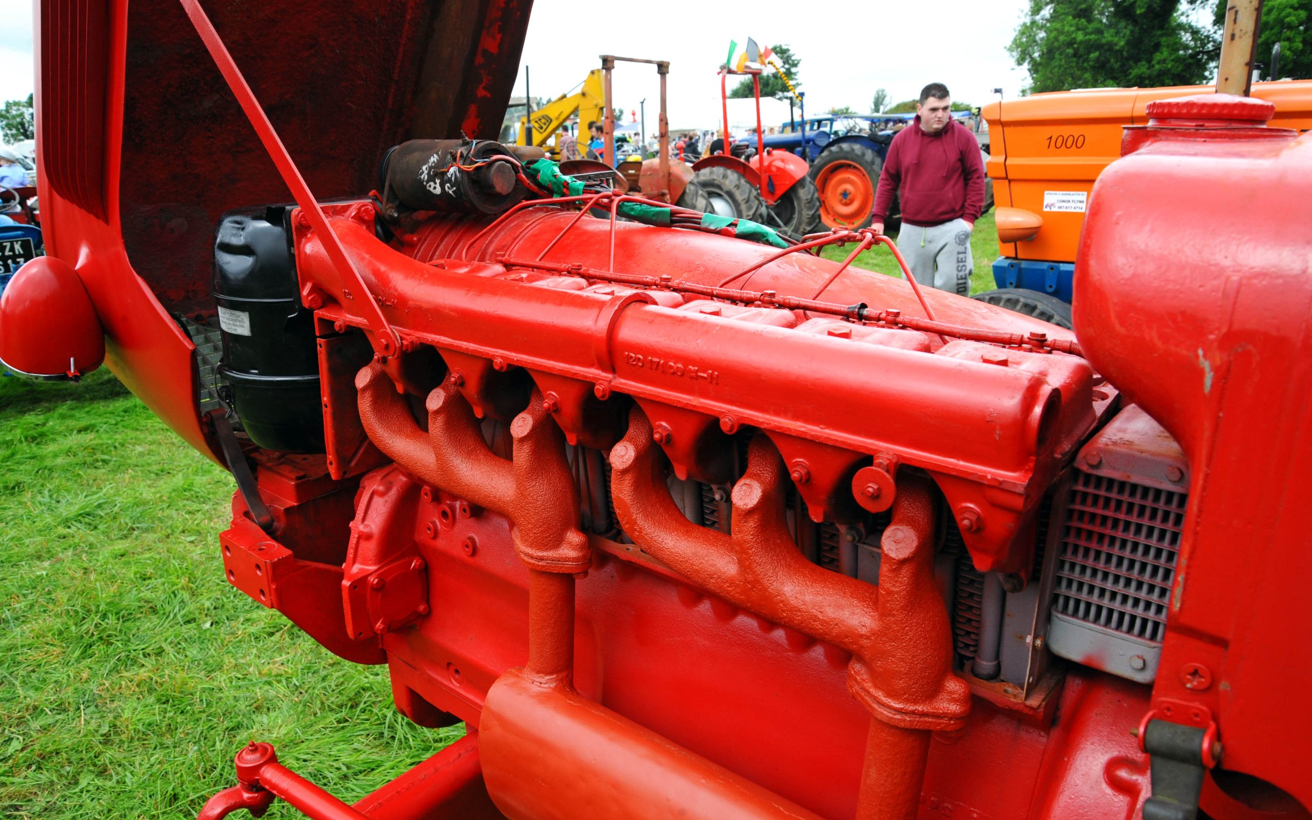 The Guldner six cylinder engine is impressive but hardly compact