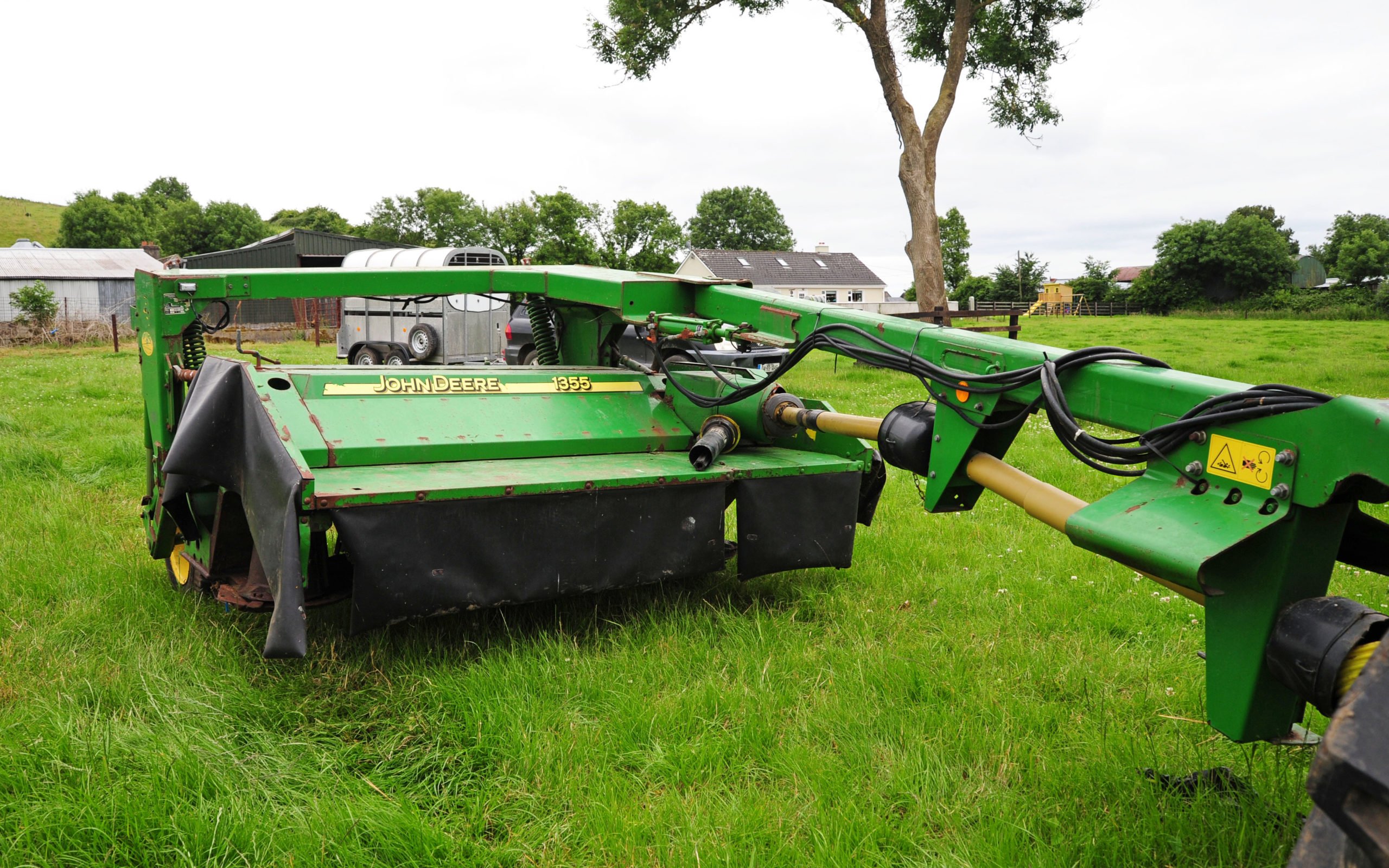 Still working well the JD 1355 mower has a 2.7m cut