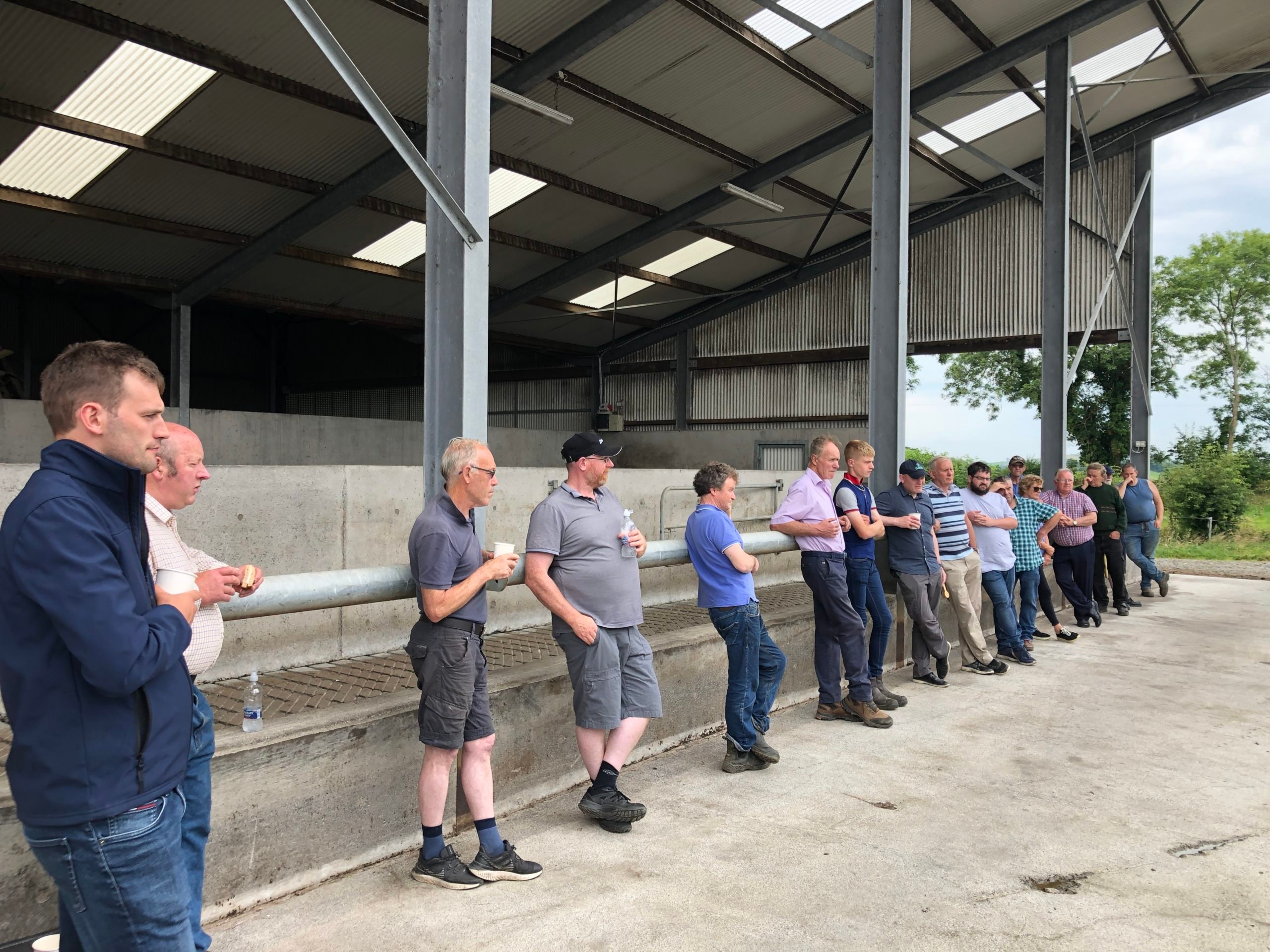 Attendees at the ICMSA TB focused farm walk