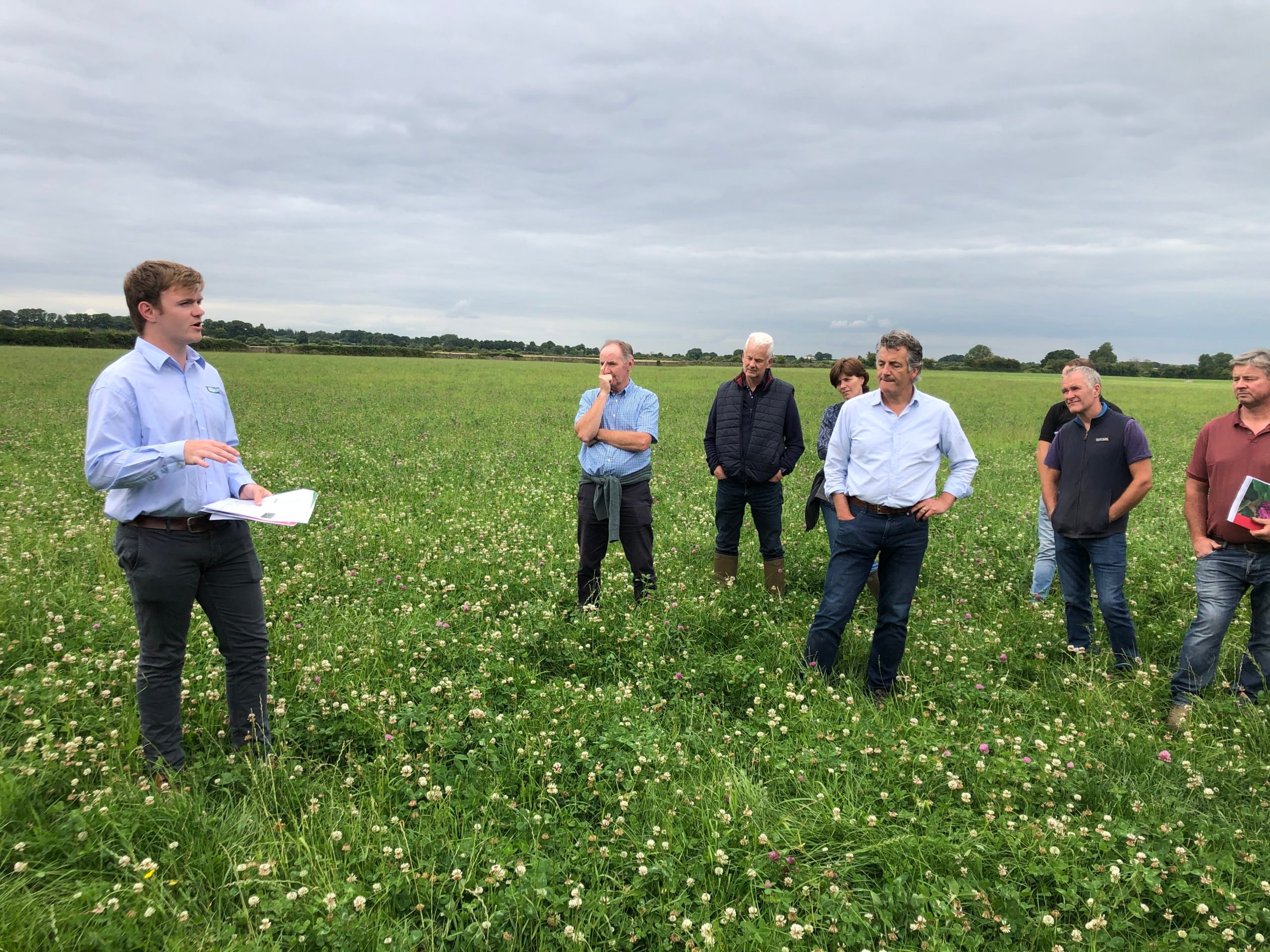Teagasc’s Owen Cashman (left)