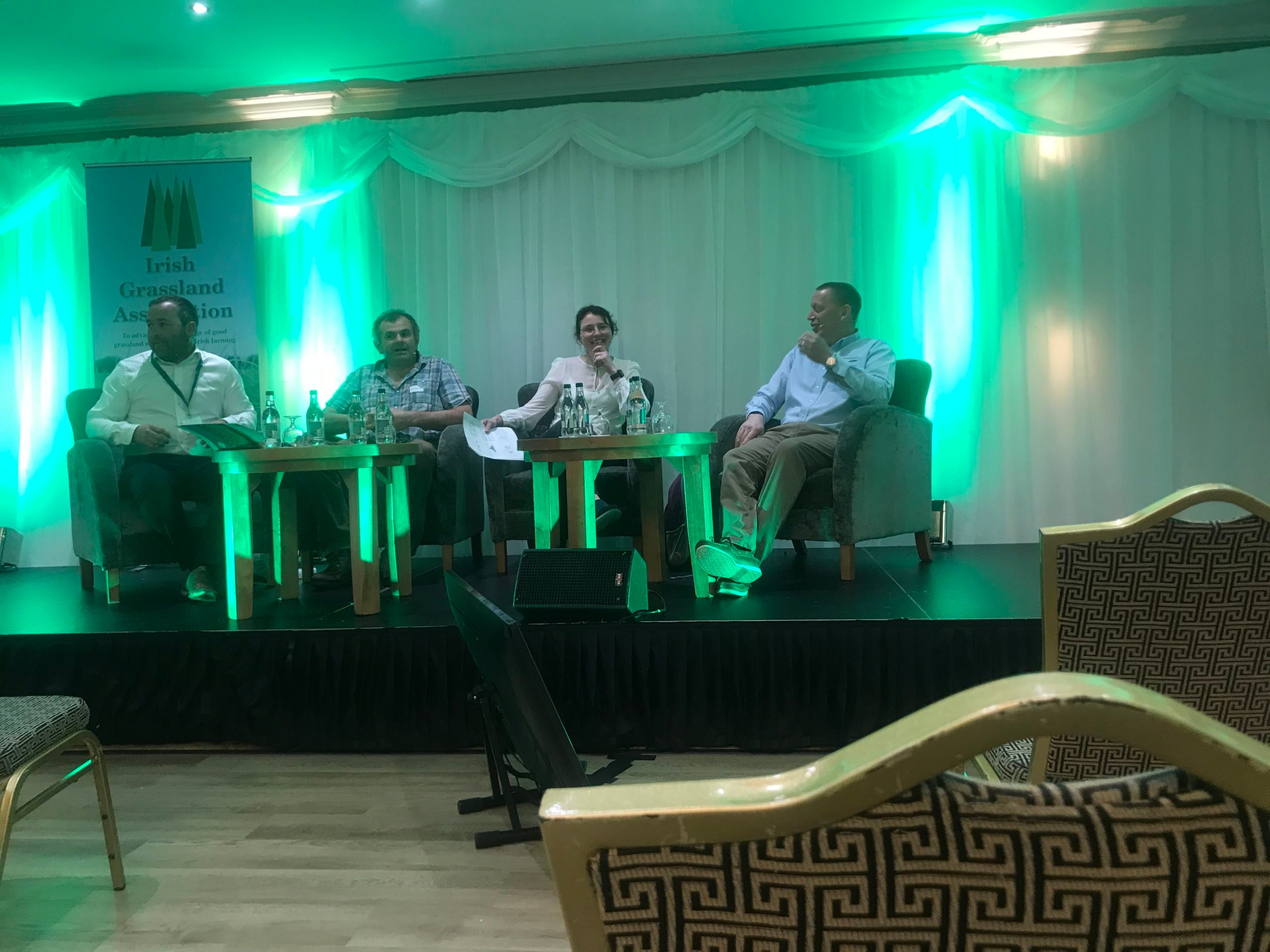 Vincent Griffith from IGA; Bobby Hovenden; Dr. Mary Kingston; and Brendan Horan from Teagasc