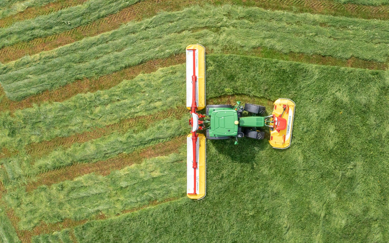 All the ground is covered automatically with the new system