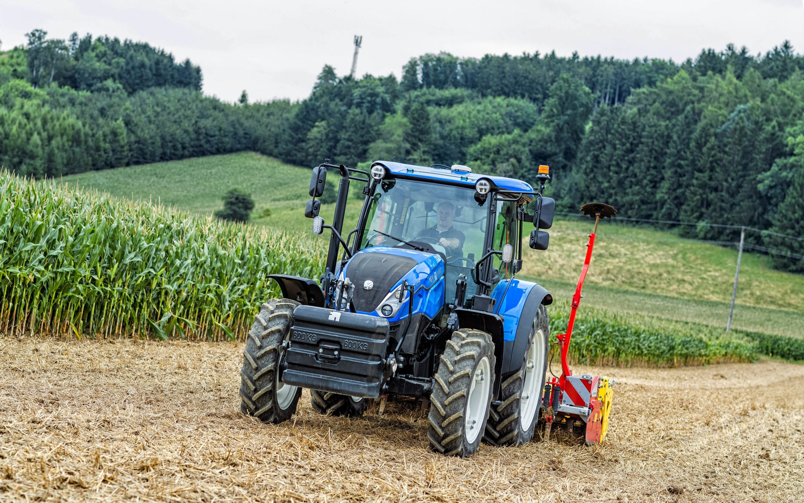 Even though they are at the lower end of the power range, the T5 tractors will have full connectivity and auto guidance as an option