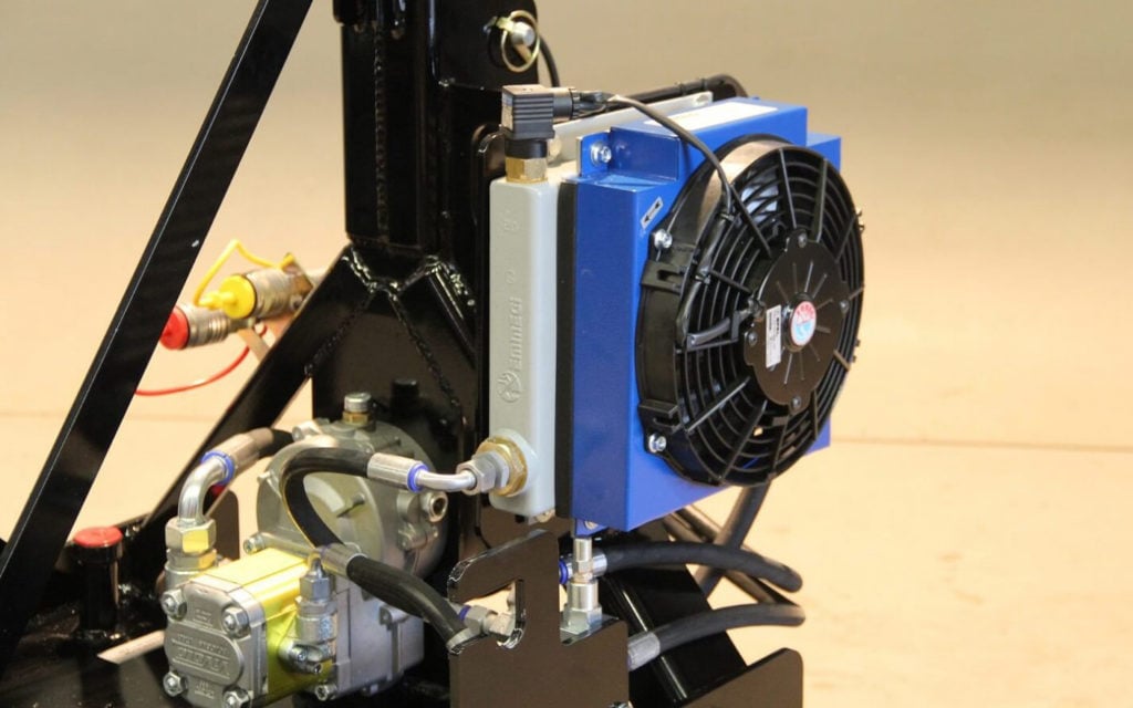 The cooling fan is thermostatically controlled