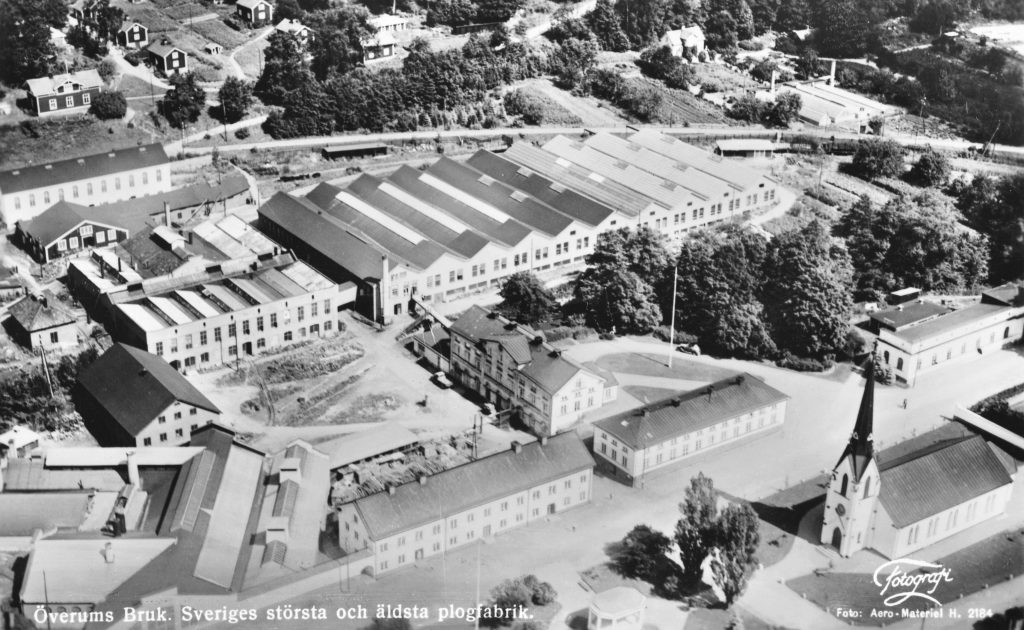 The Overum factory in 1932 during its second period of dominance of the Swedish plough market