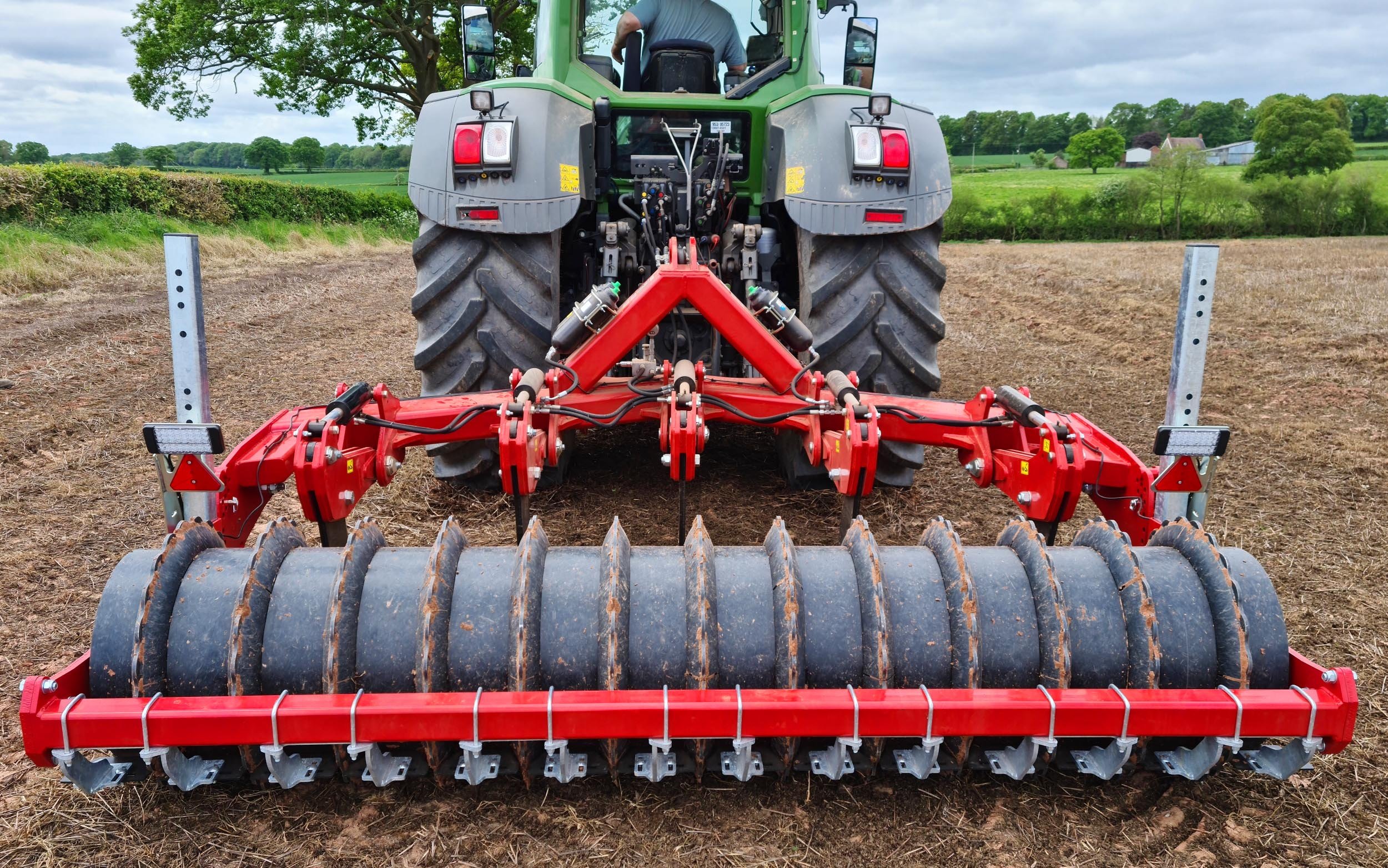 The serrated roller is said to leave a clean and level surface finish