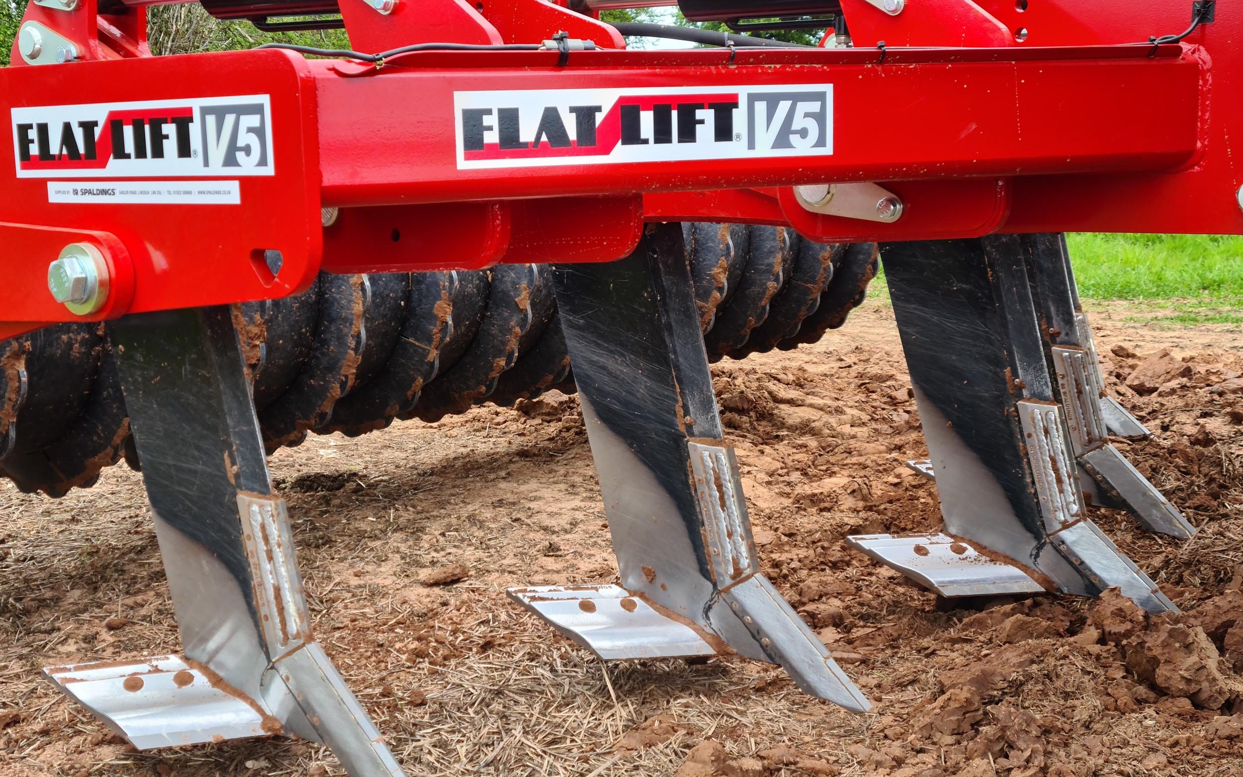 The tines are claimed to slip easily through the ground without causing excessive movement of the soil
