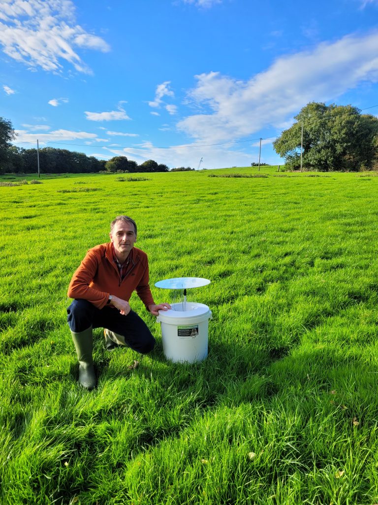 Dr. Tim Butter with a moth trap