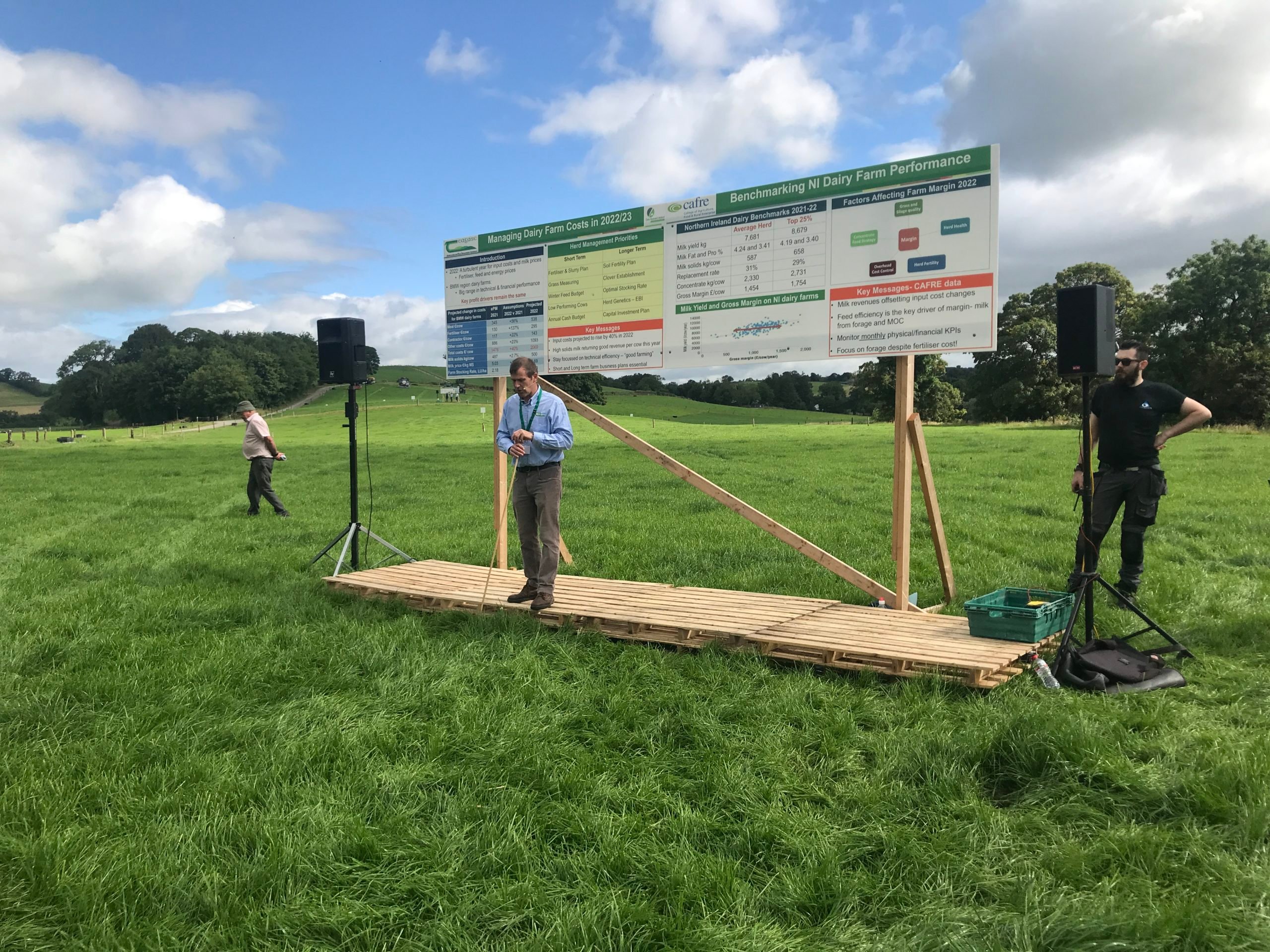 Trevor Dunwoody speaking at the Ballyhaise Dairy Open day