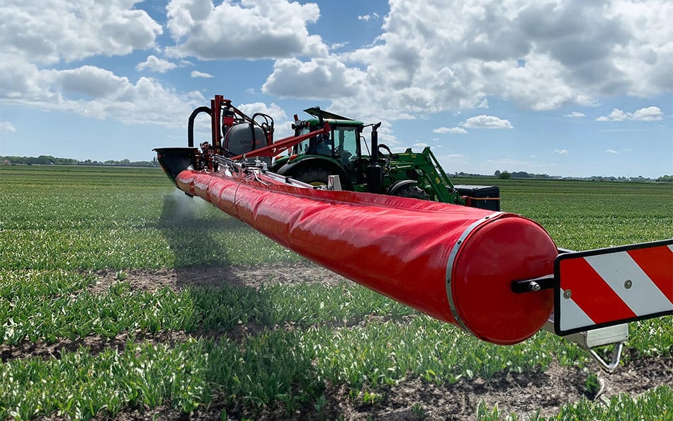 Maintaining the correct height above the crop canopy is critical to efficient spraying