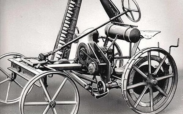 Kramer's first self-propelled machine had a 4.5hp engine