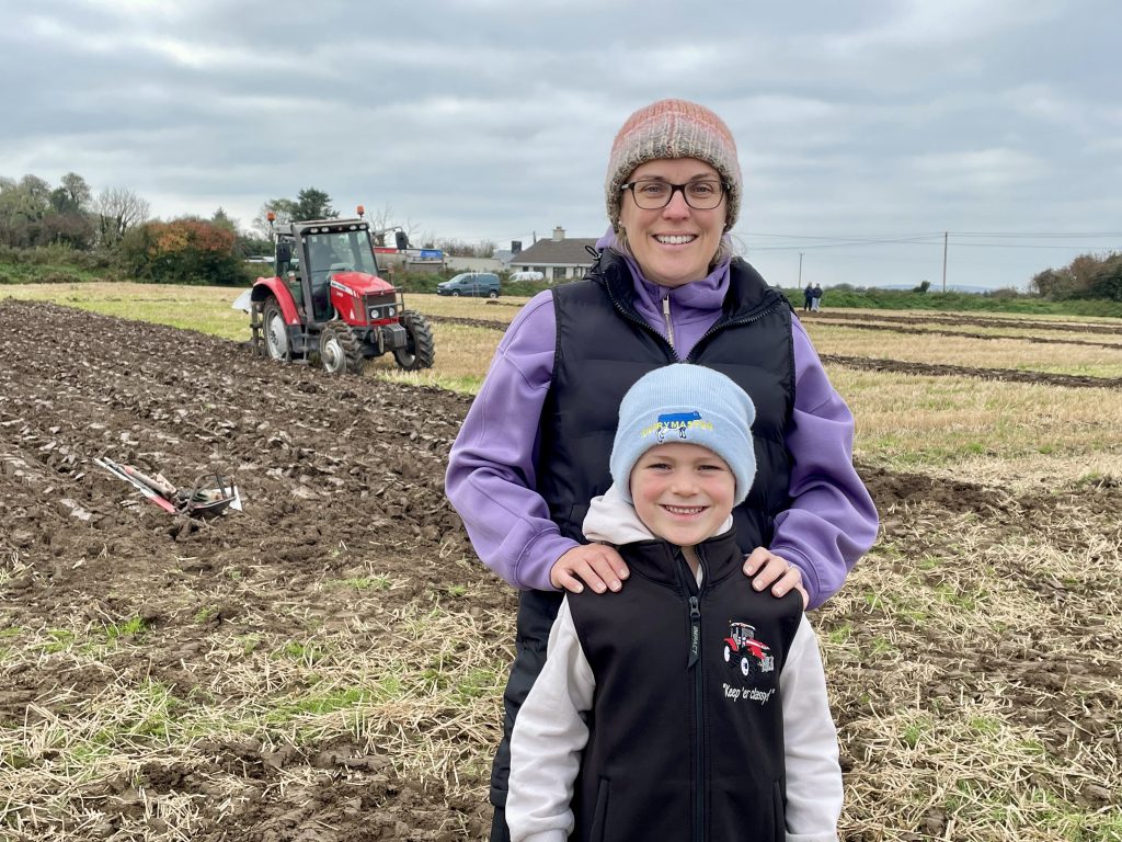 Christina and Oisín O'Callaghan, Banna visiting the ploughing match
