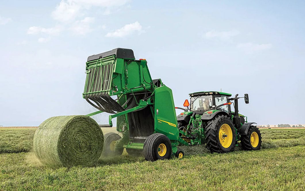 The automatic weaving feature is said to ensure consistently shaped bales