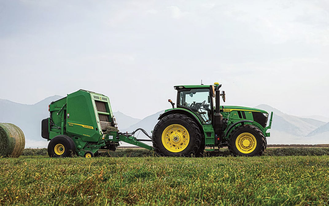 The location of the bales can be mapped although they are not geo-tagged