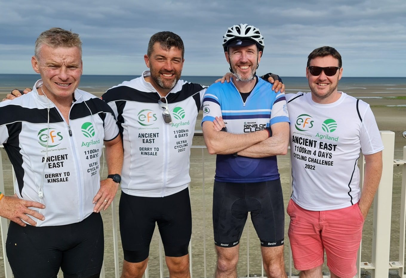 "Great to be joined on today's last leg by Tipp man John Delaney." Image source: The Ultra Cyclists, Facebook