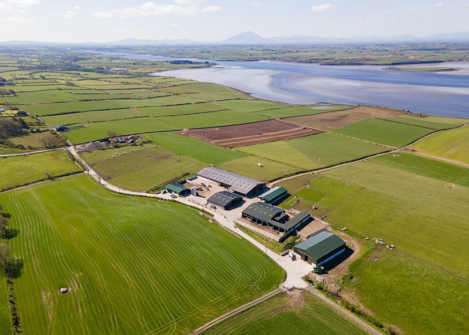 Ariel view of the farm