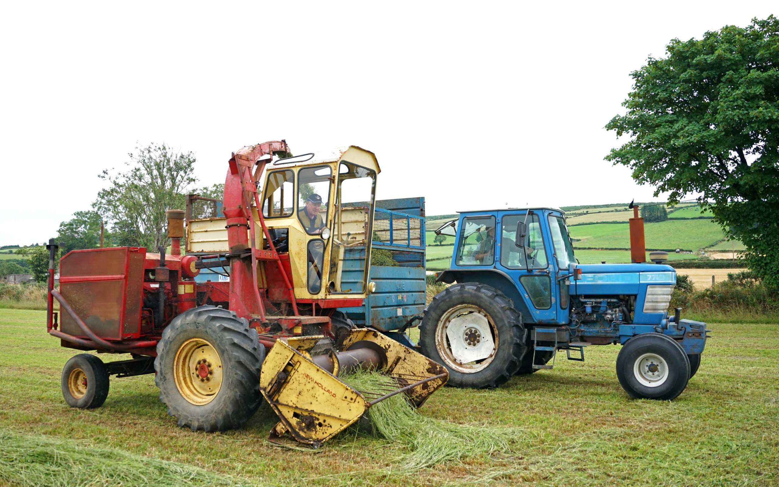 Michael Butler of Co. Tipperary brought along his New Holland self-propelled harvester powered by a Caterpillar V8