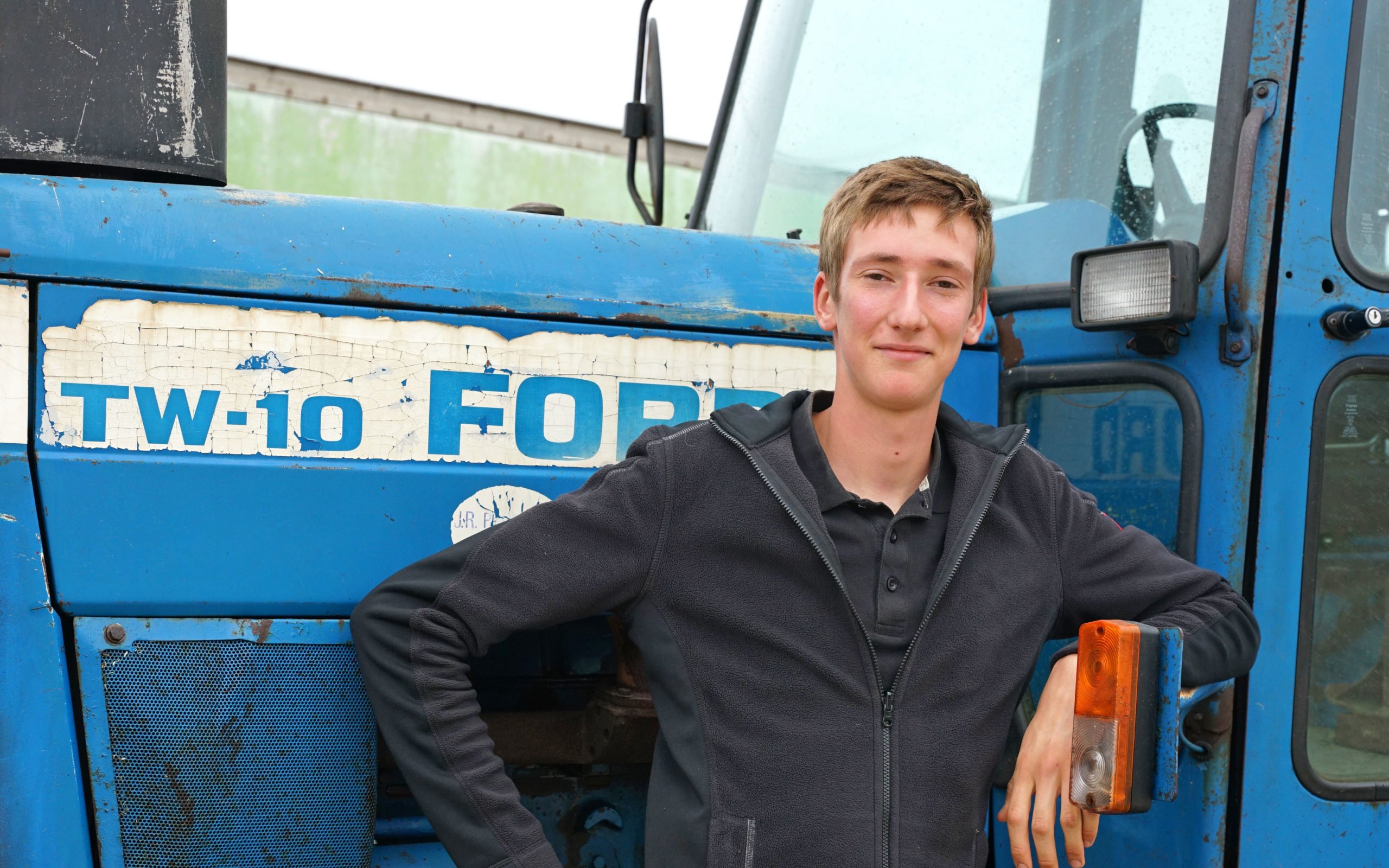 All the way from Austria, student Michael Kistl found Irish silage make somewhat different from how it's done in the Alps