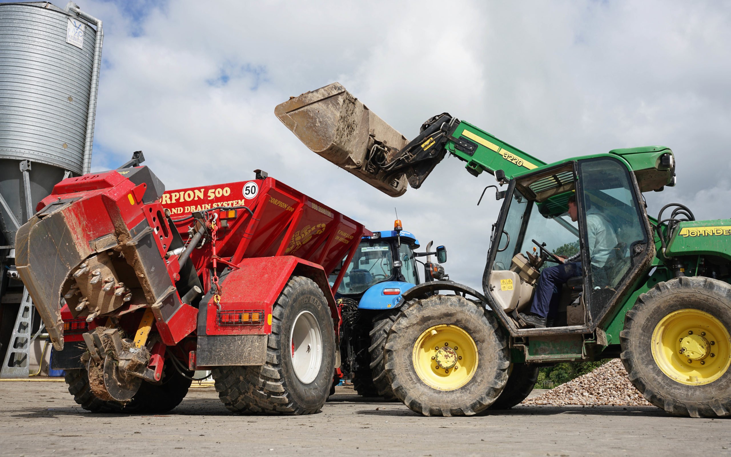 The farmer provides the stone and a method of loading the six tonne hopper
