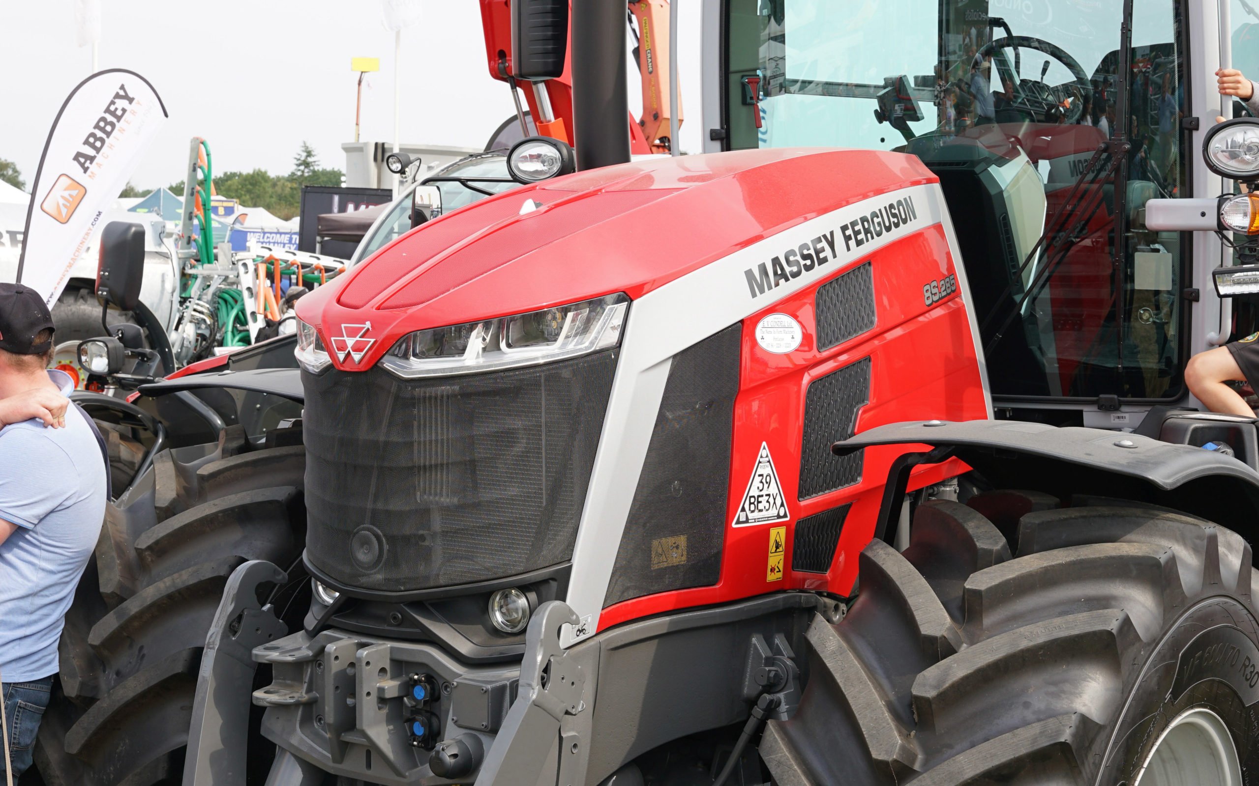 The new Massey Ferguson 8S 285 proved a popular draw at the Tullamore Show