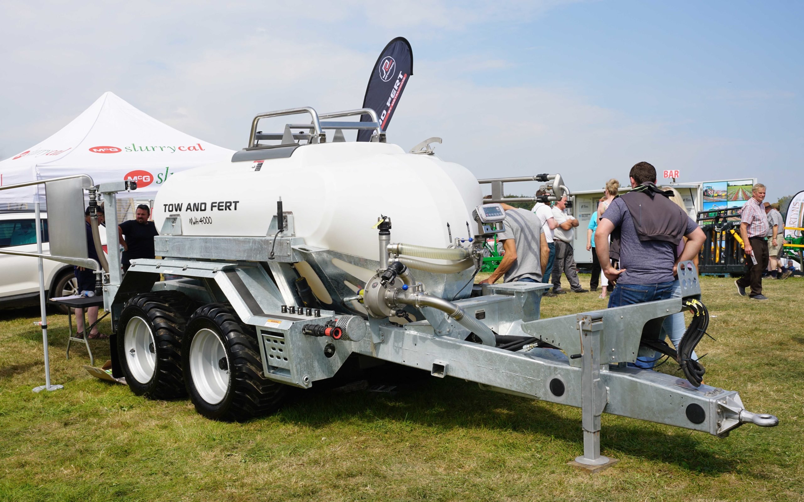 The Tow and Fert spreader can be used for foliar feed, liquid fertiliser and even return the nutrients in surplus milk to the ground