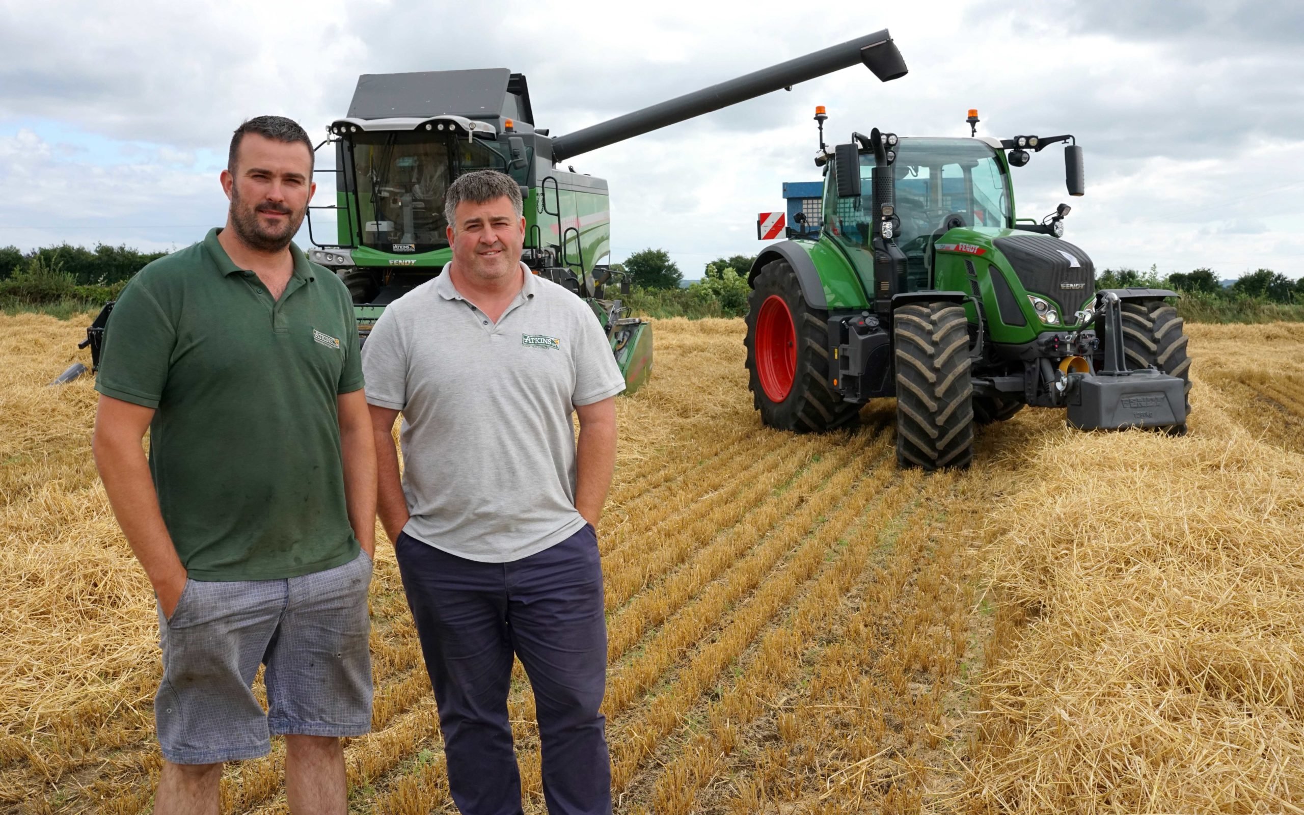 Niall and Trevor Richardson of Atkins Farm Machinery. Niall tends to the customer support for all machines