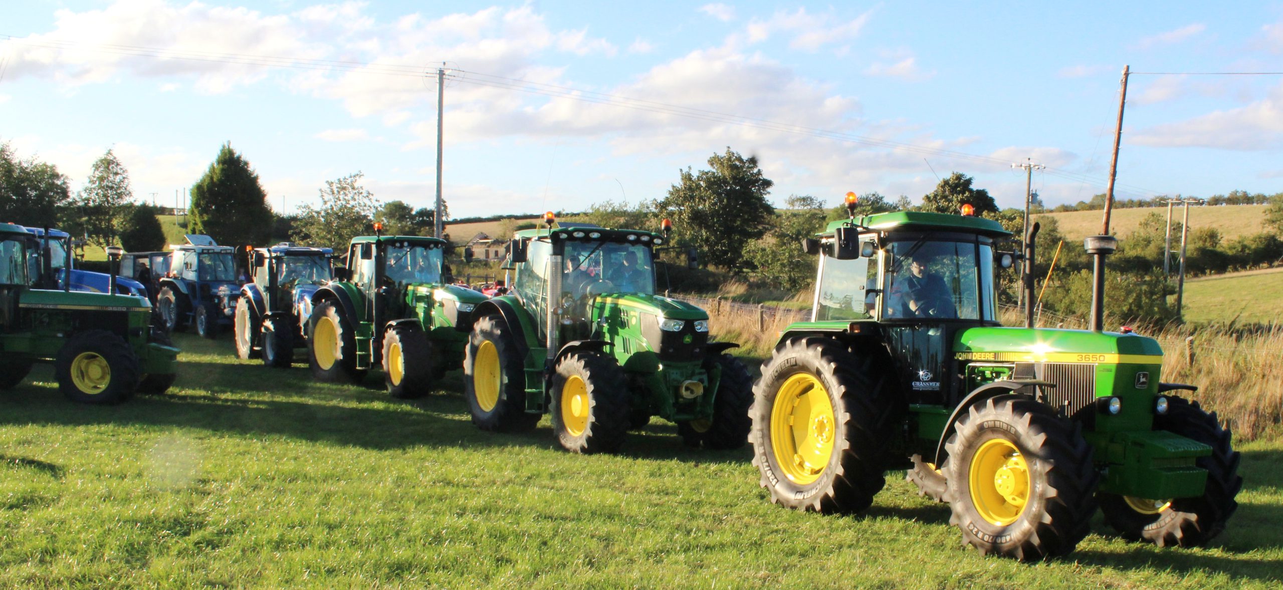 Ready for the off at the Harry Ferguson Memorial Tractor Run