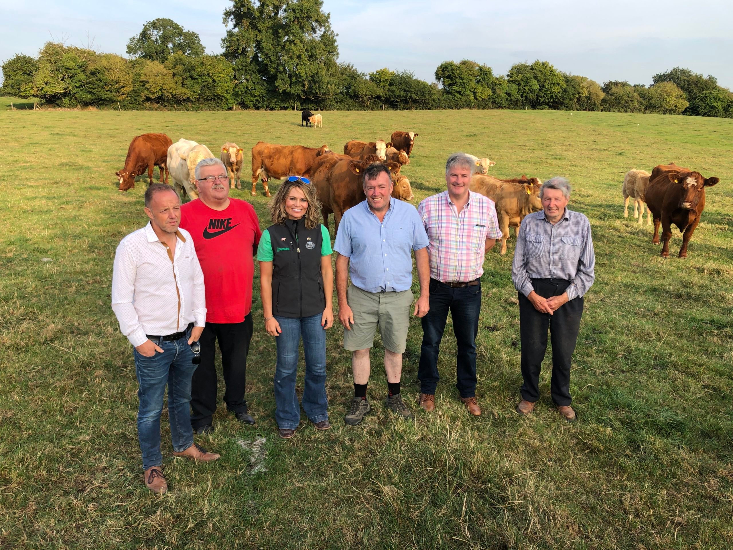 ICSA representatives pictured with the guest and host farmers