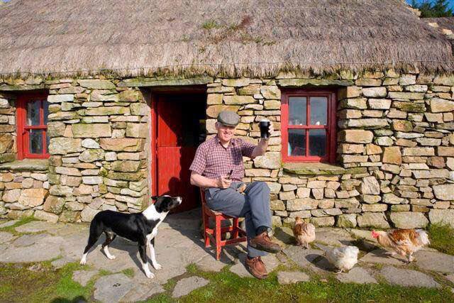 Relaxing at the Dan O'Hara cottage