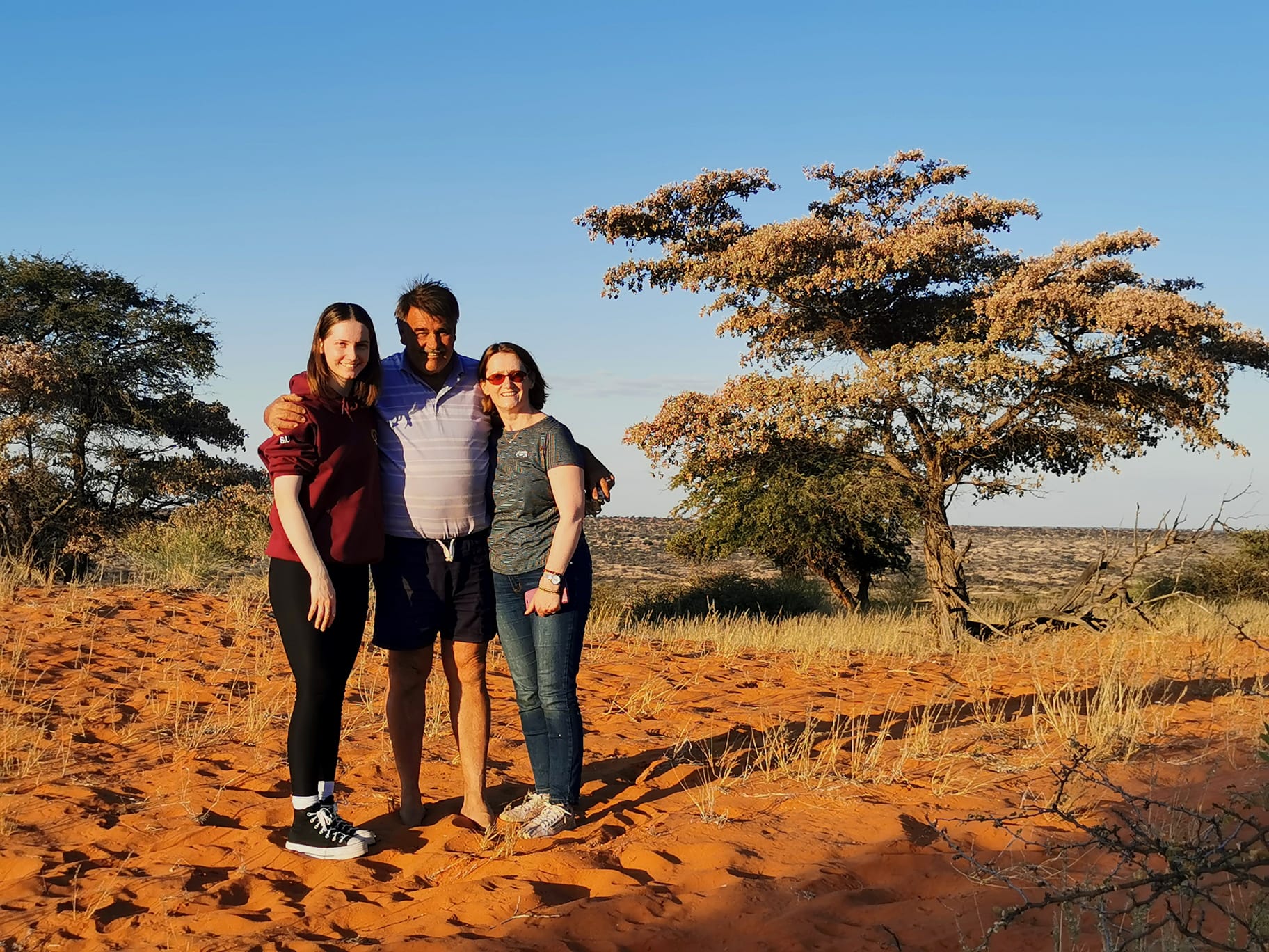 Sinead Uys with Danie Kotze and Marie Uys
