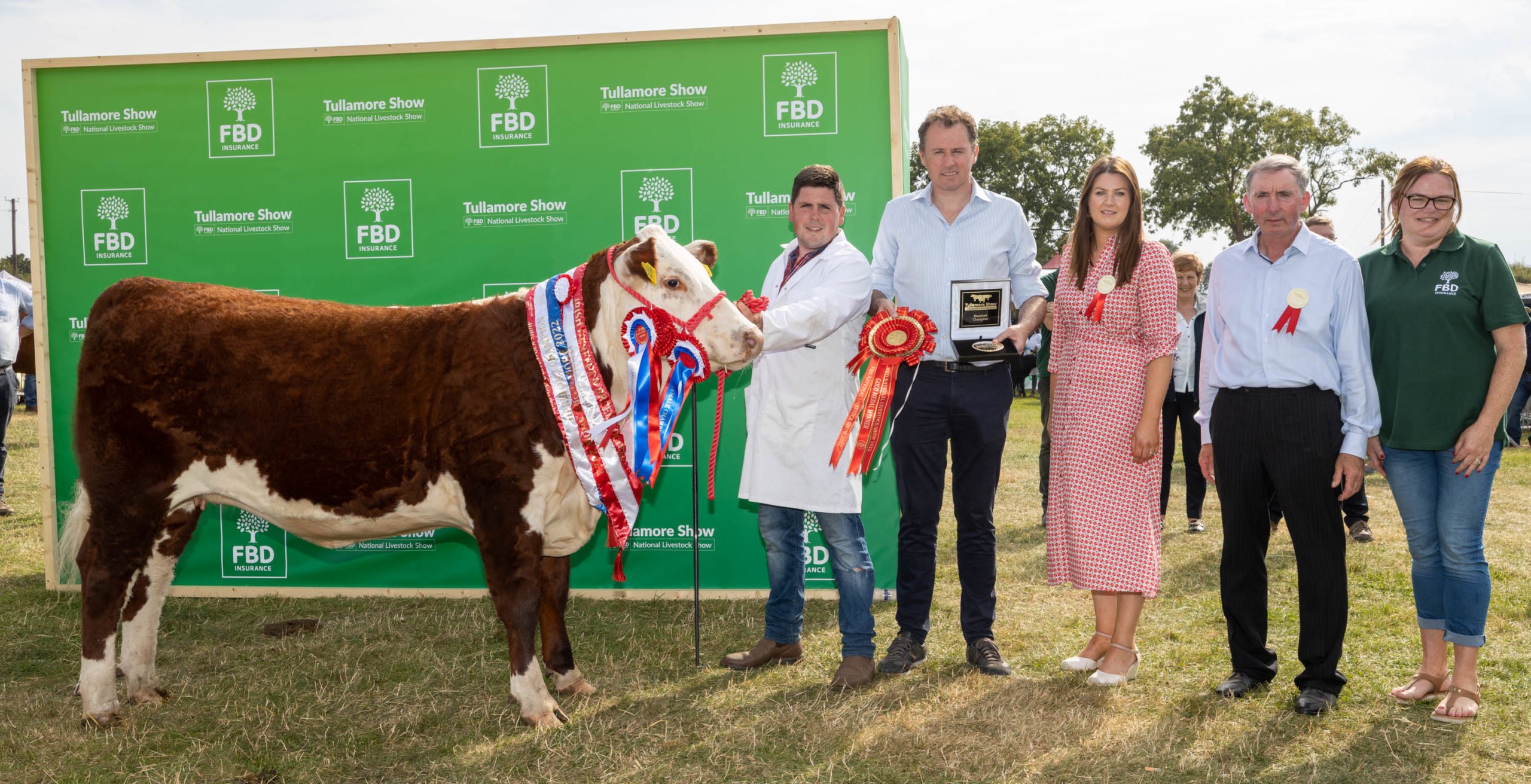 Brian Duignan, Cavan with his Champion Hereford. Image source: Alf Harvey