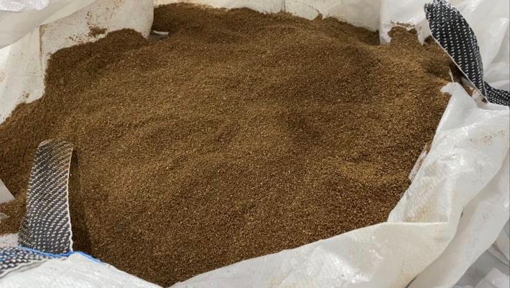 A 1t bag of Hexafrass fertiliser that was produced at the company's plant in Co. Meath. Photo: Agriland