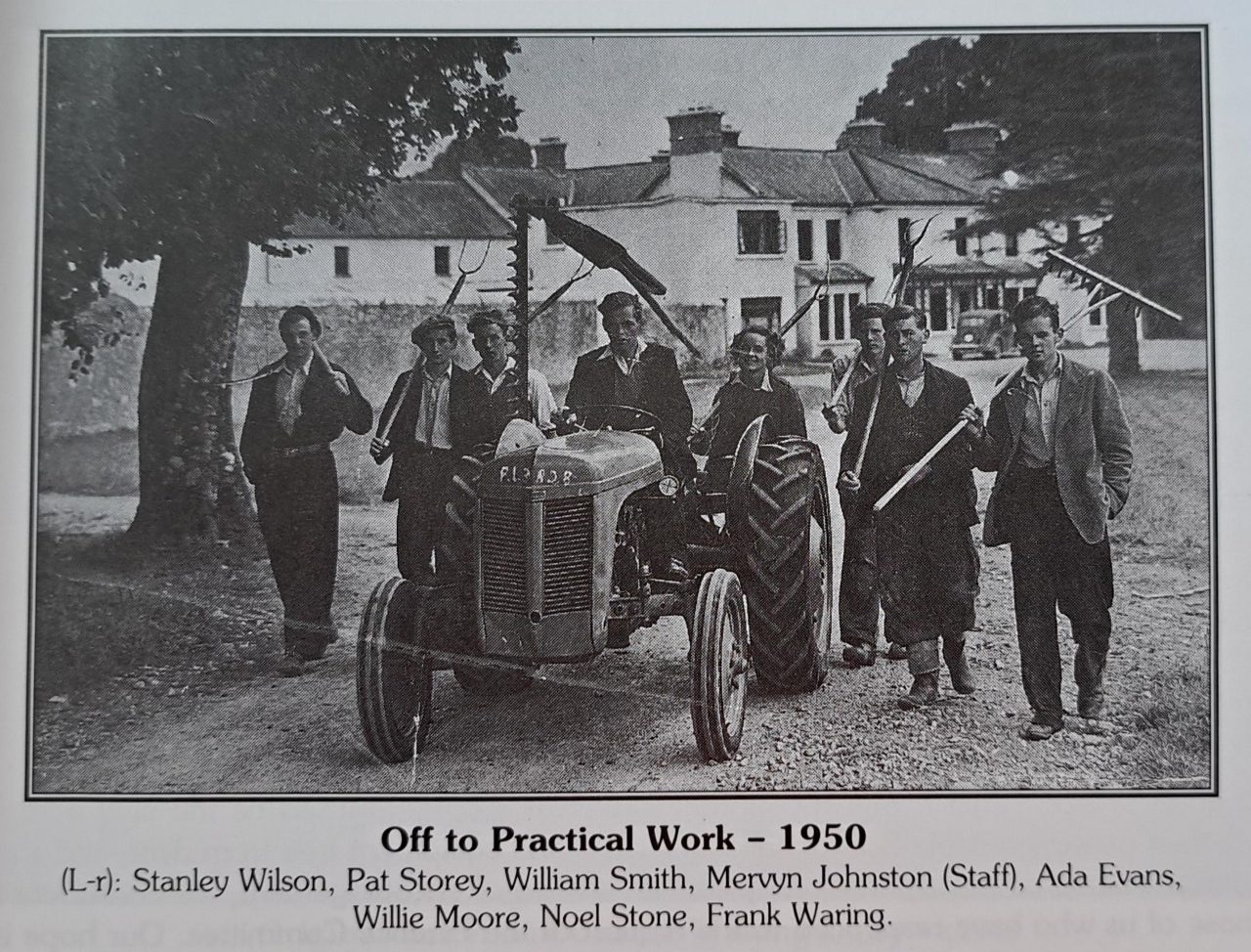 Gurteen College students at work in 1950