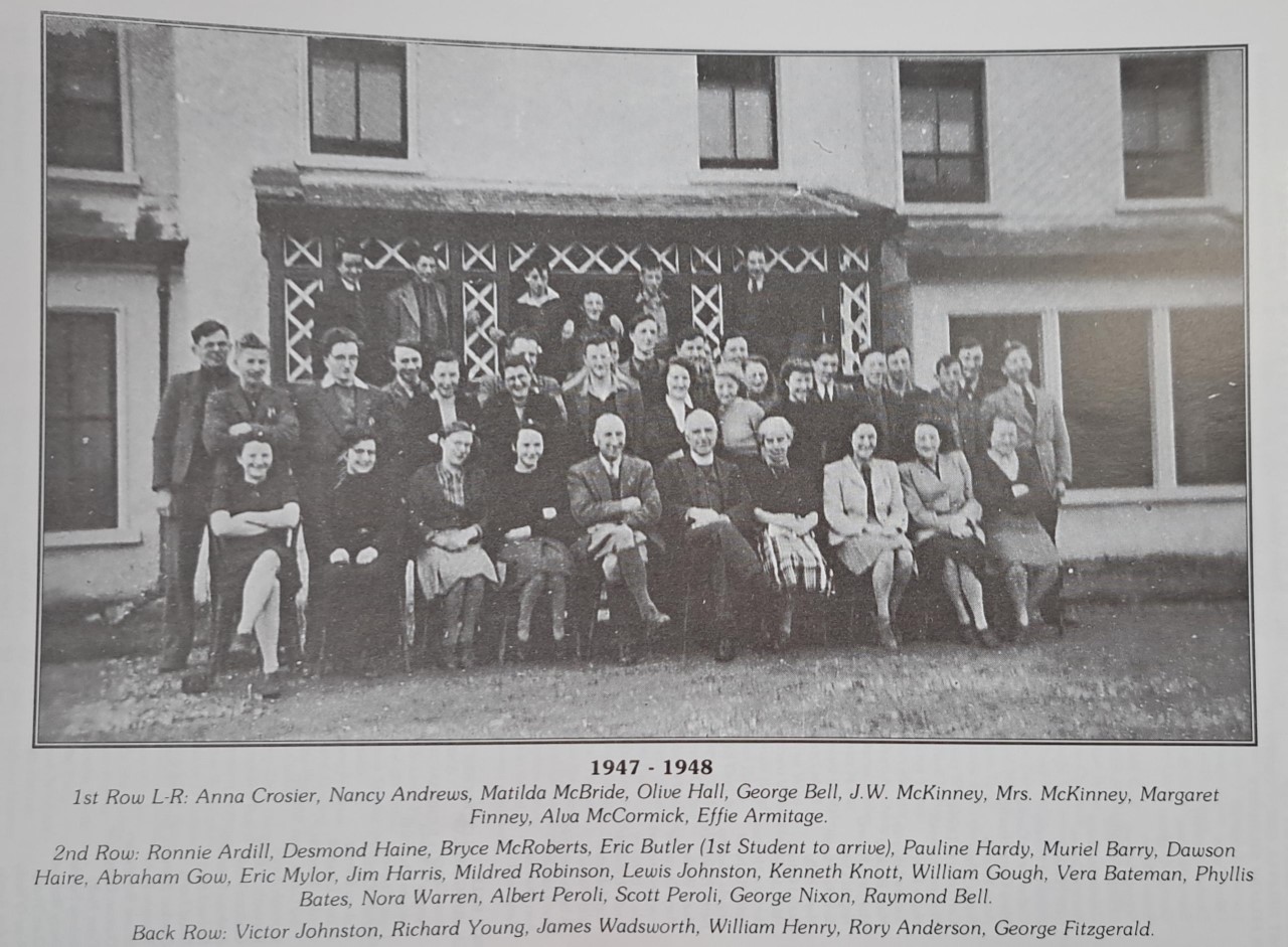 The first crop of Gurteen College students in 1947