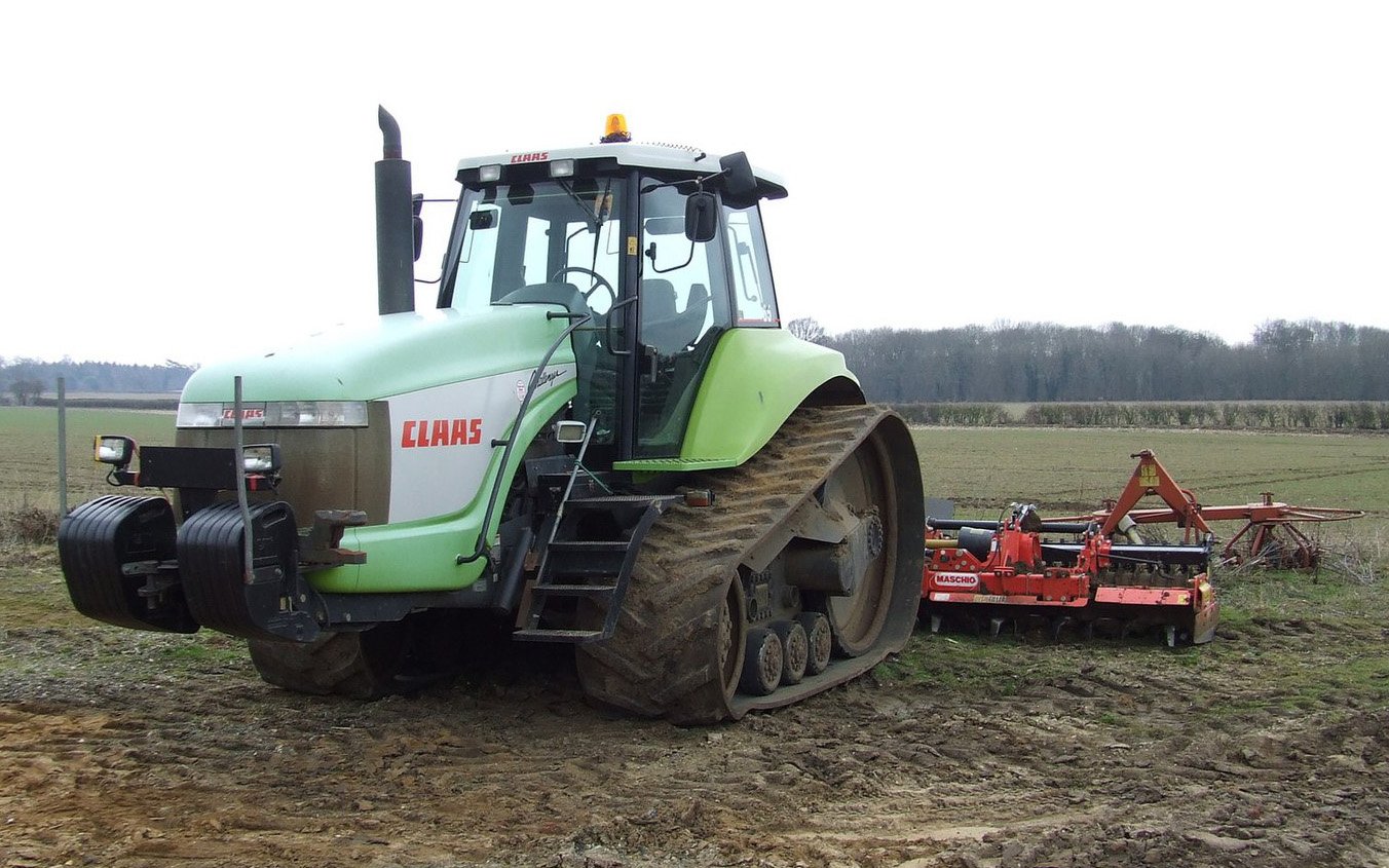 The Claas Challenger was a Caterpillar in in the Germany company's livery