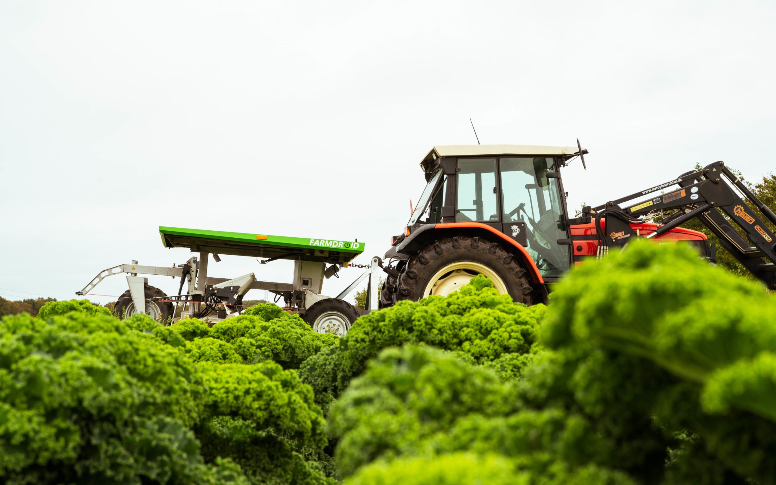 Each robot can be easily transported between sites by tractor.
